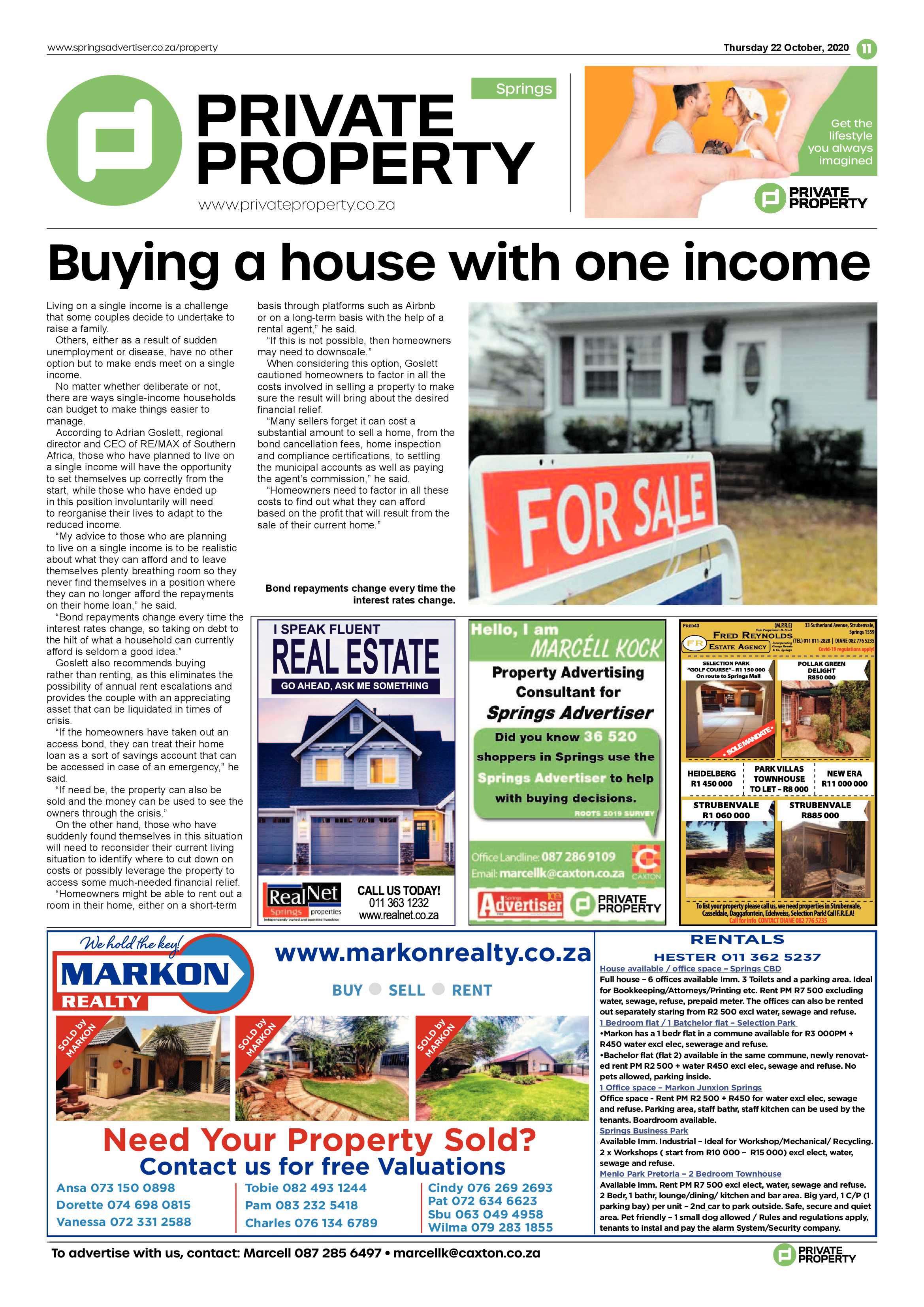Springs Advertiser 22 October 2020 page 11