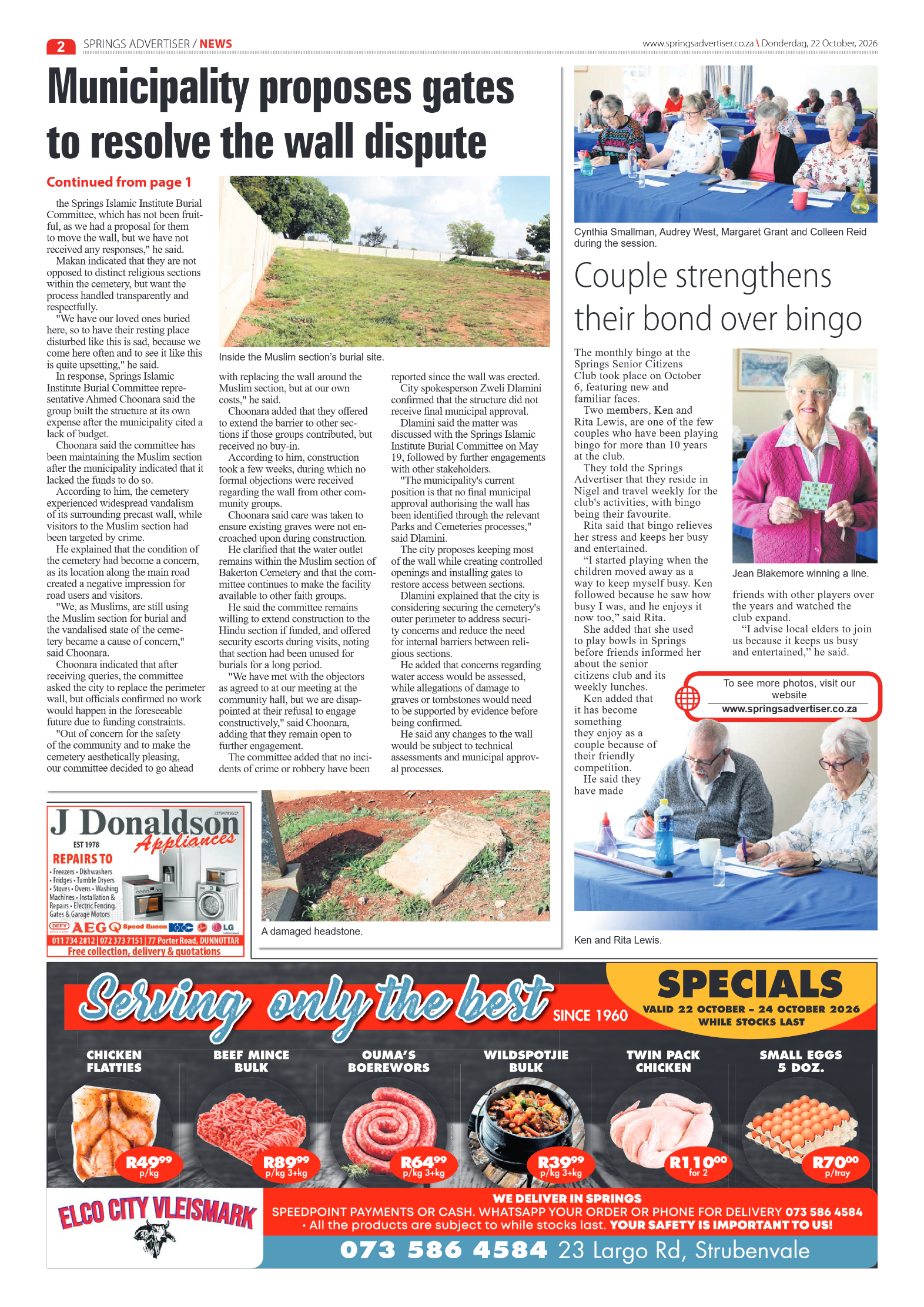 Springs Advertiser 22 October 2026 page 2