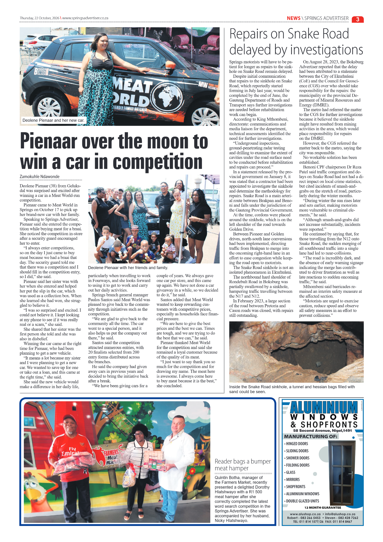 Springs Advertiser 22 October 2026 page 3