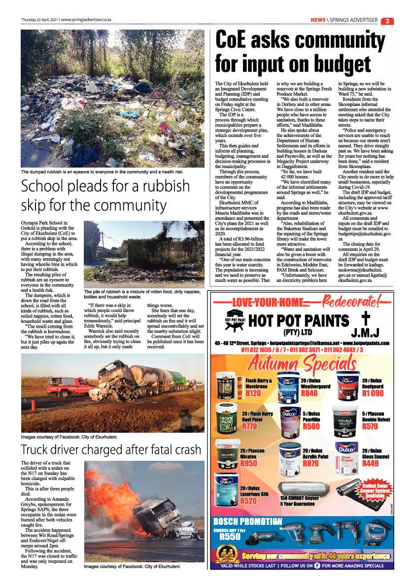Springs Advertiser 23 April 2021 page 3
