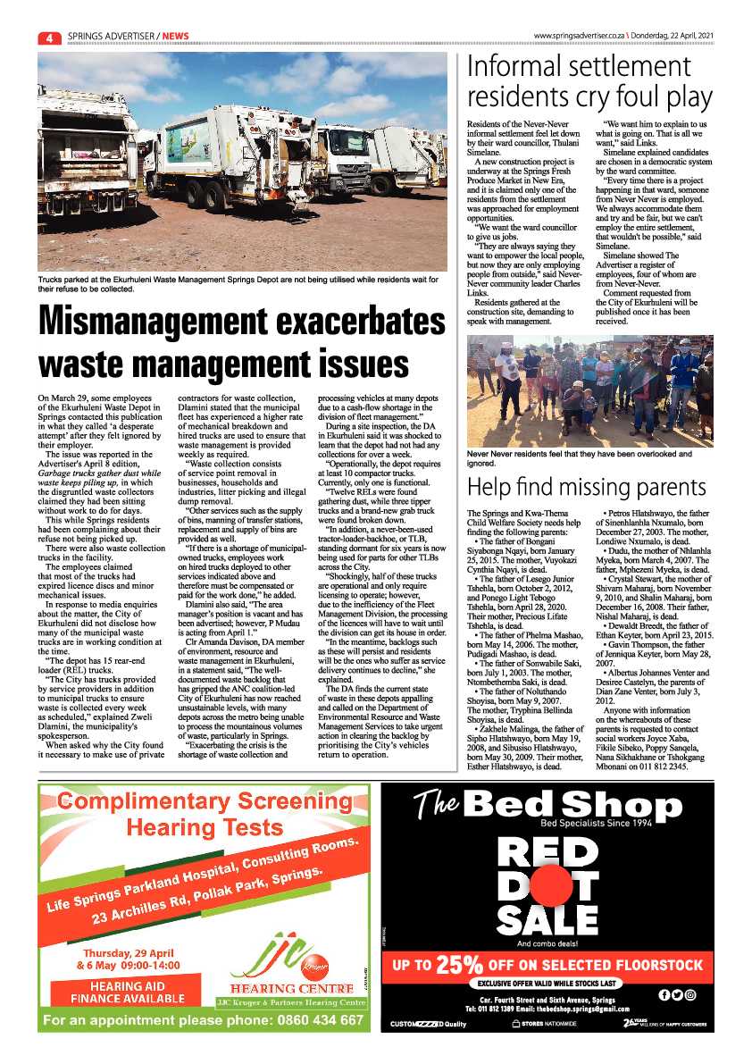 Springs Advertiser 23 April 2021 page 4