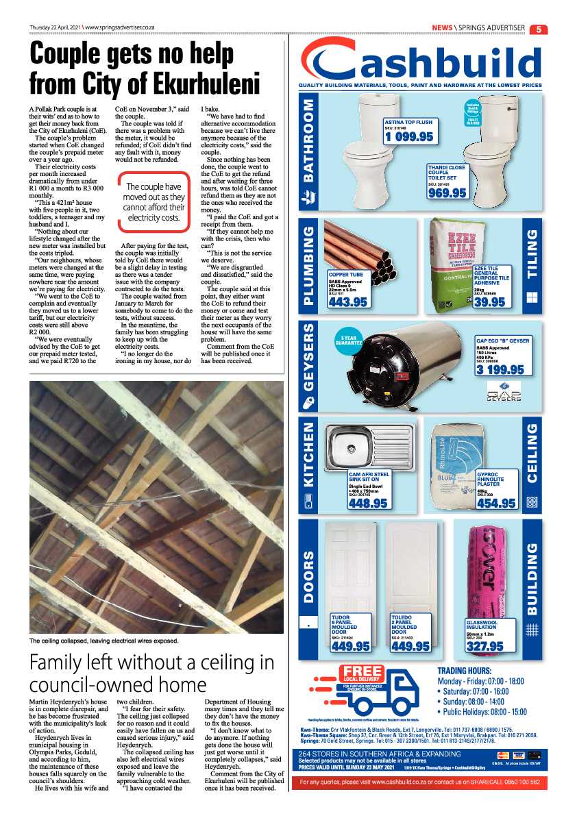 Springs Advertiser 23 April 2021 page 5