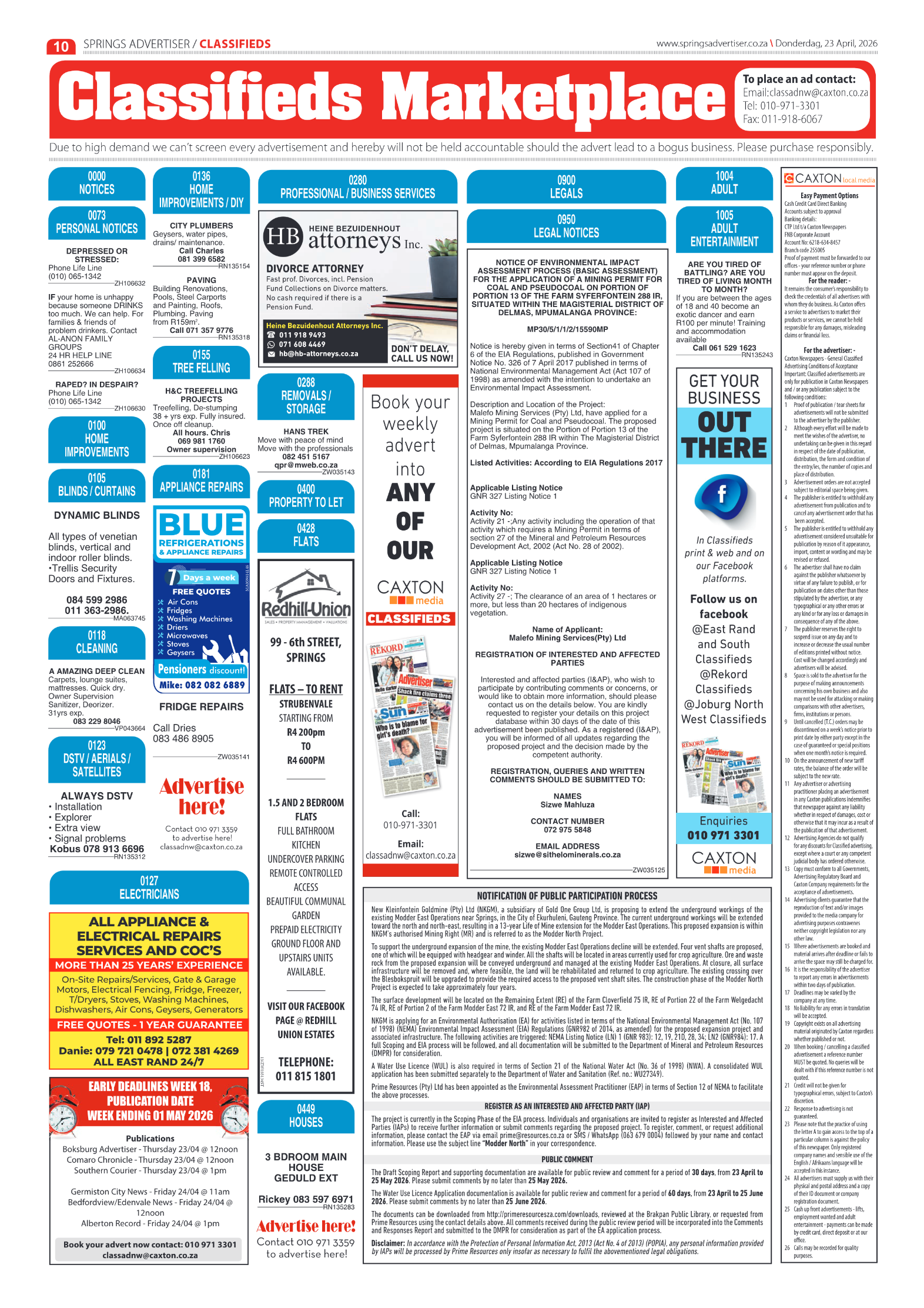 Springs Advertiser 23 April 2026 page 10