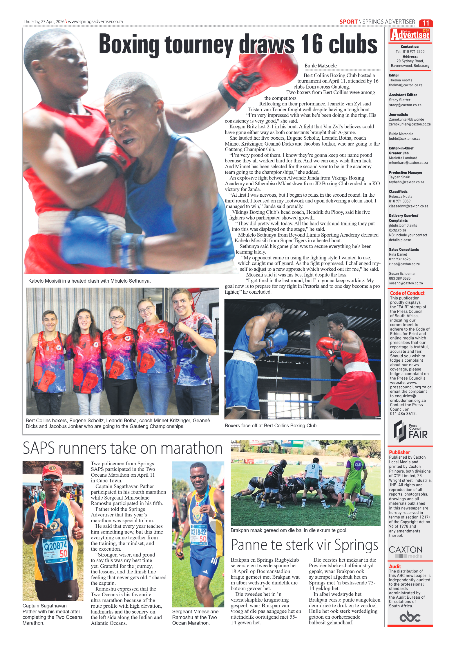 Springs Advertiser 23 April 2026 page 11