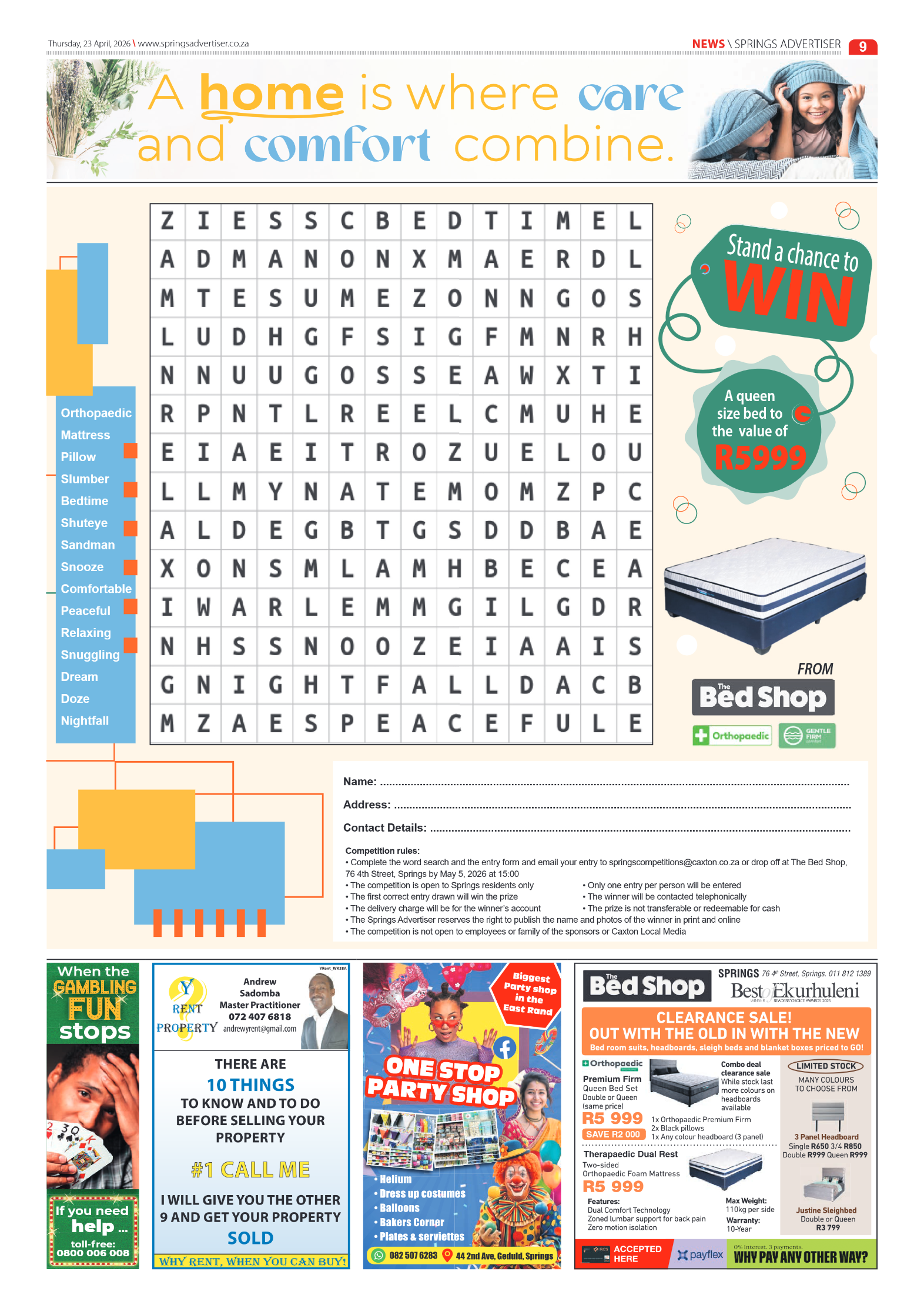 Springs Advertiser 23 April 2026 page 9