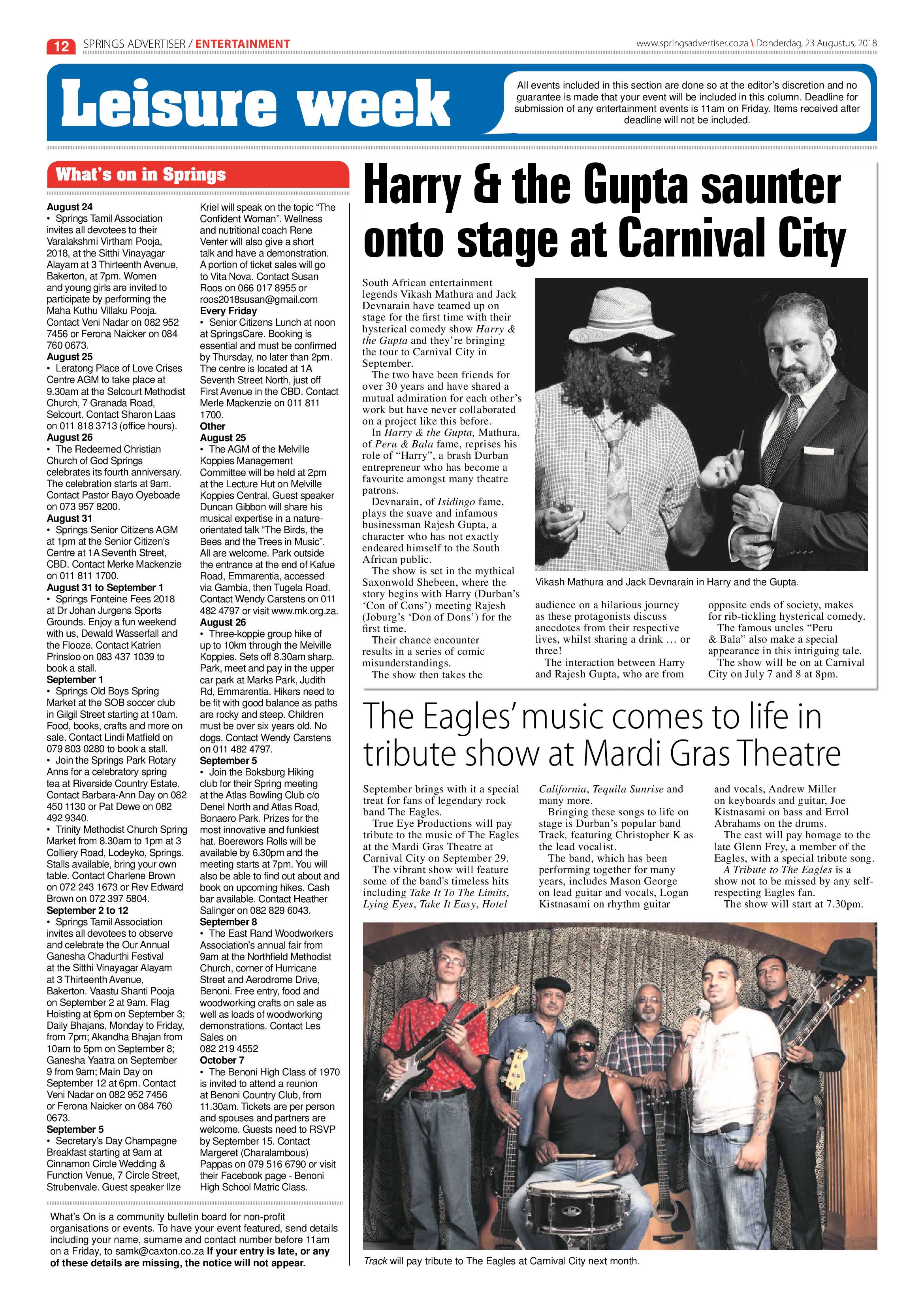 Springs Advertiser 23 August 2018 page 12