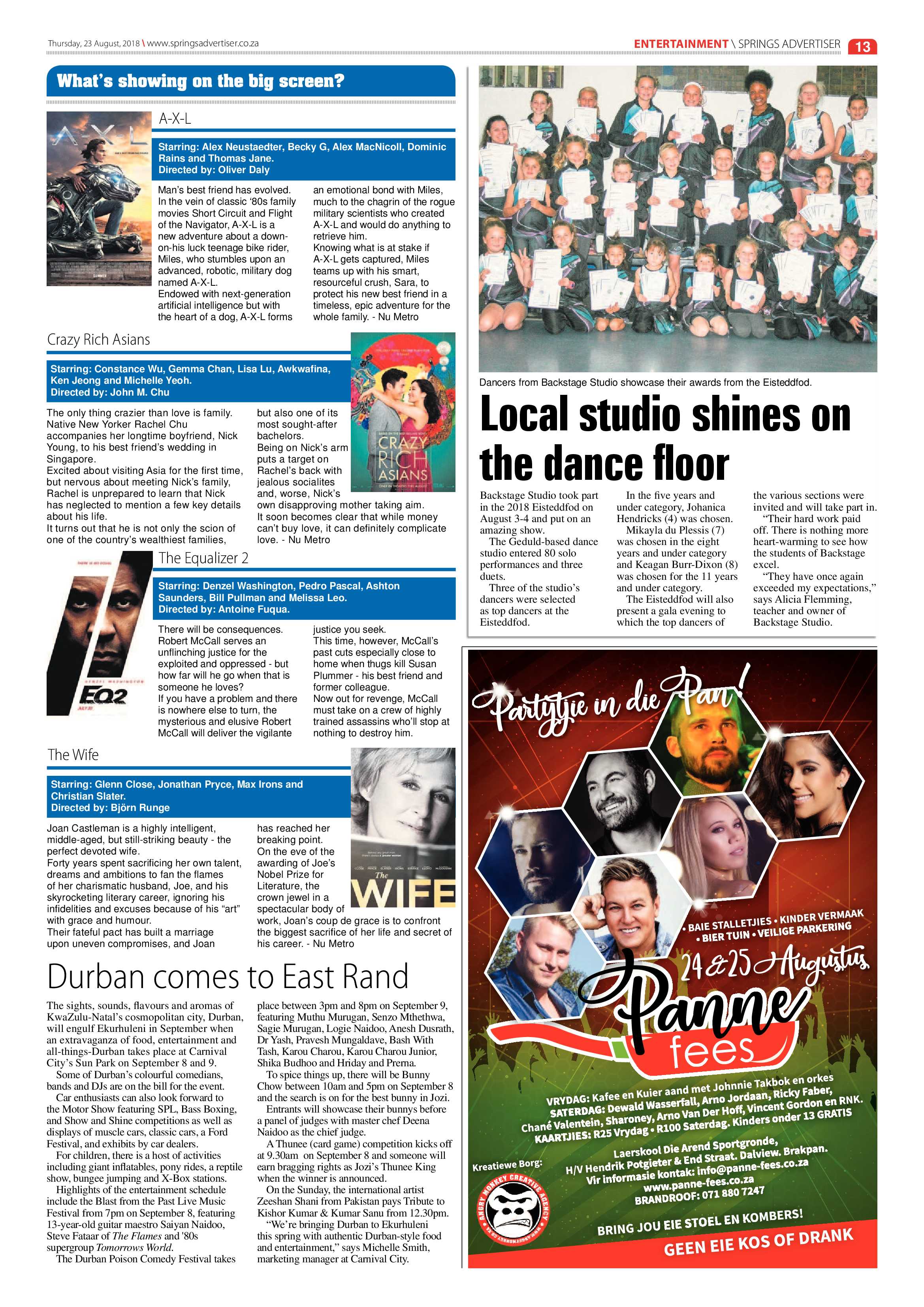 Springs Advertiser 23 August 2018 page 13