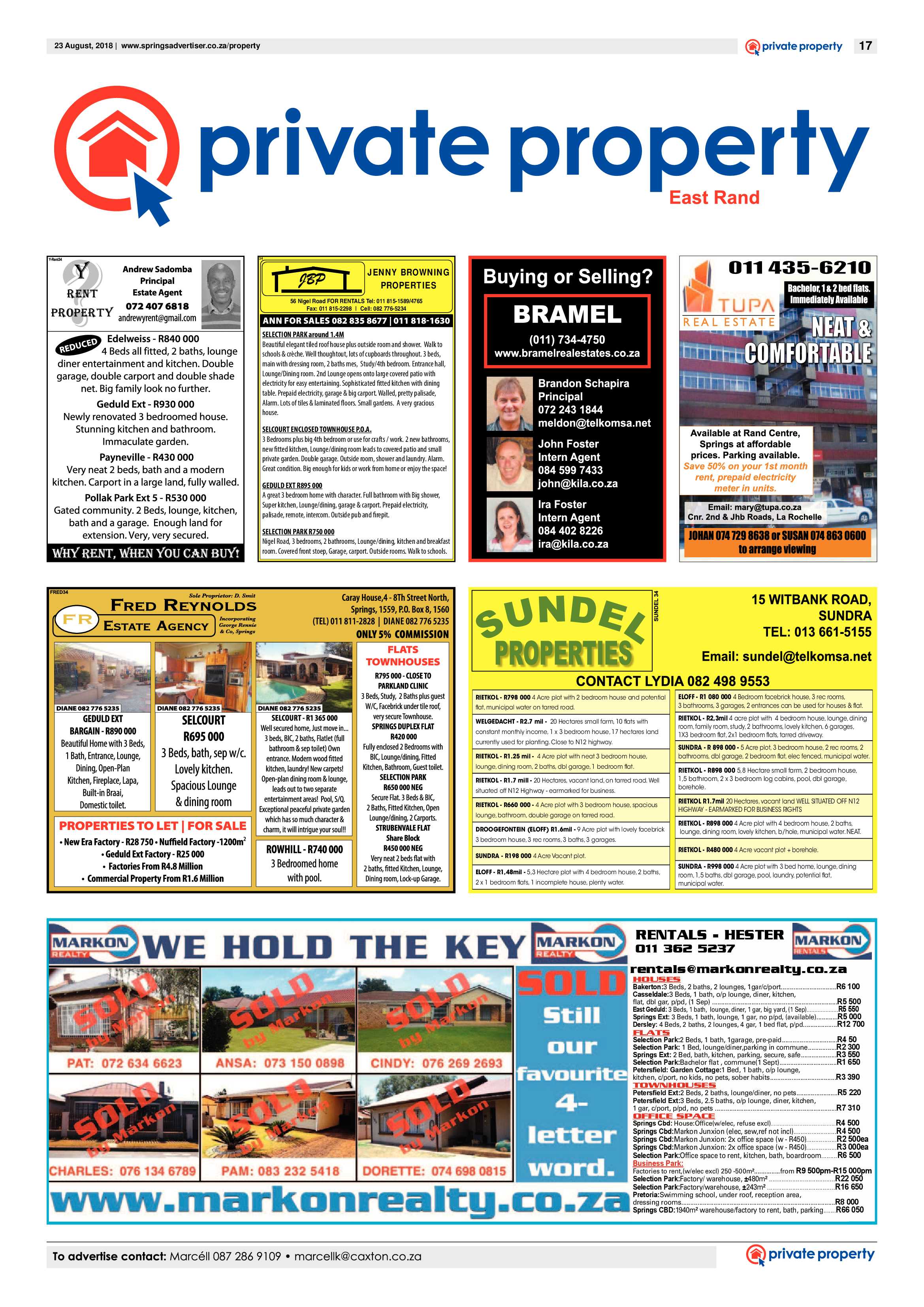 Springs Advertiser 23 August 2018 page 17