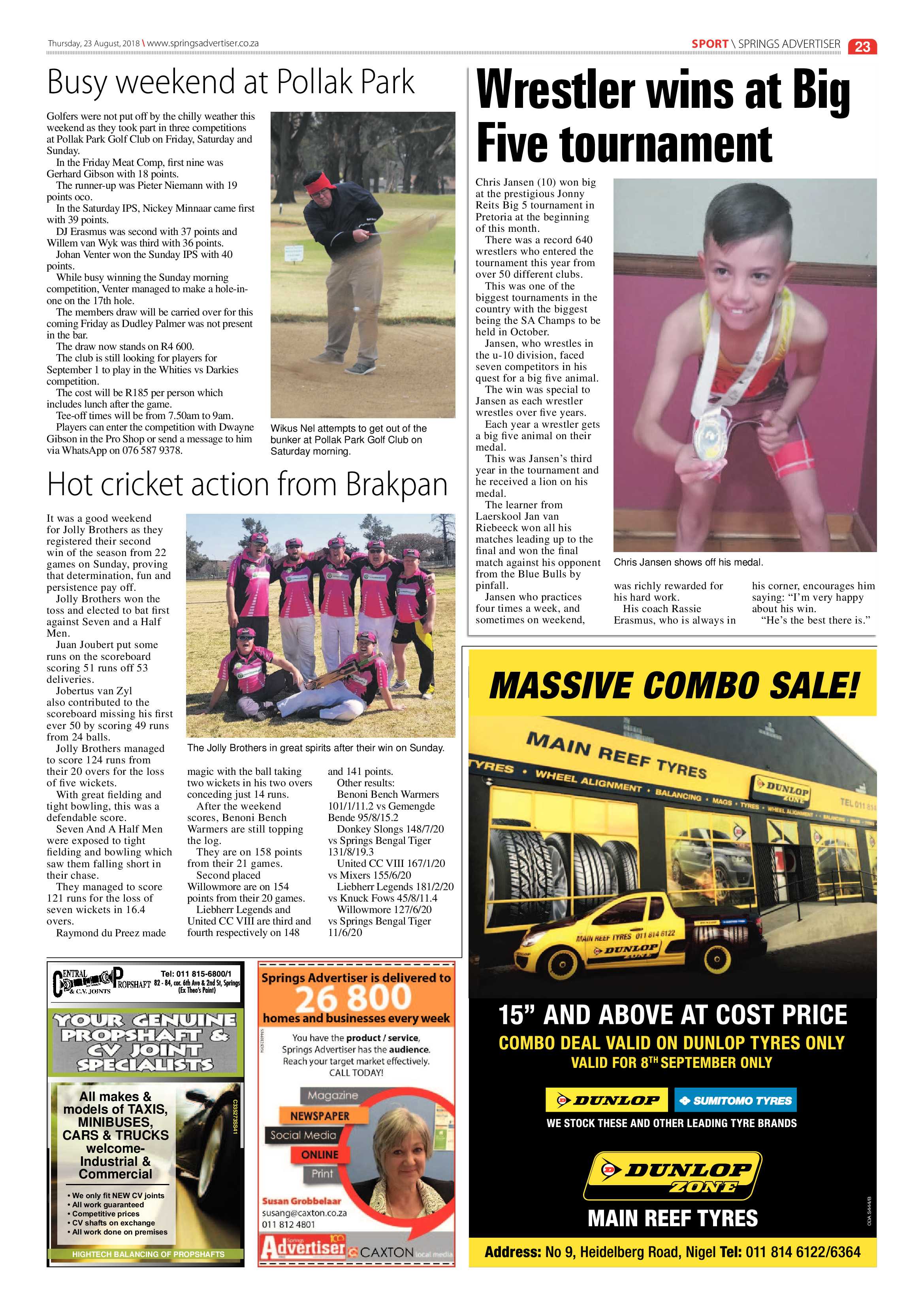 Springs Advertiser 23 August 2018 page 23