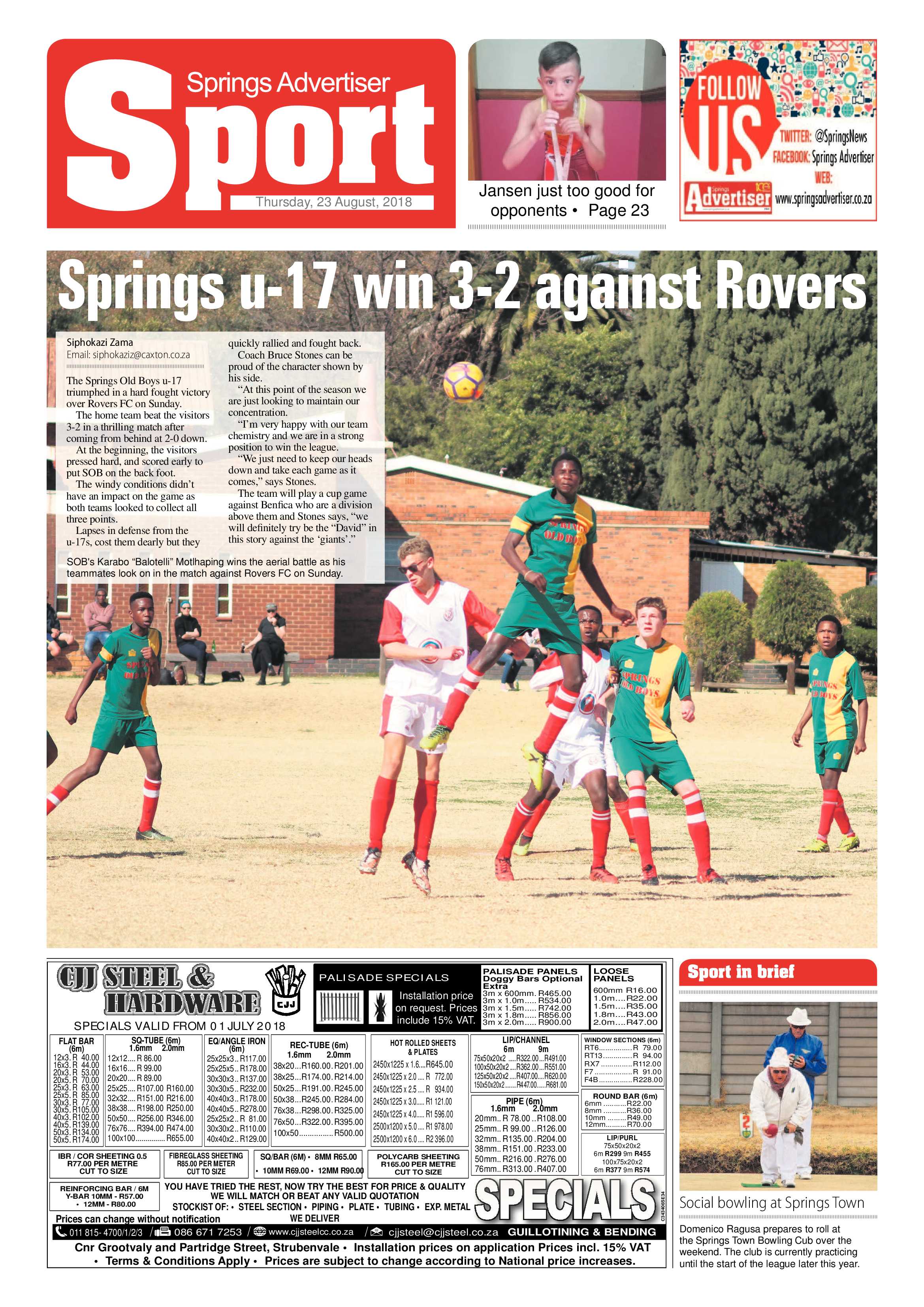 Springs Advertiser 23 August 2018 page 24