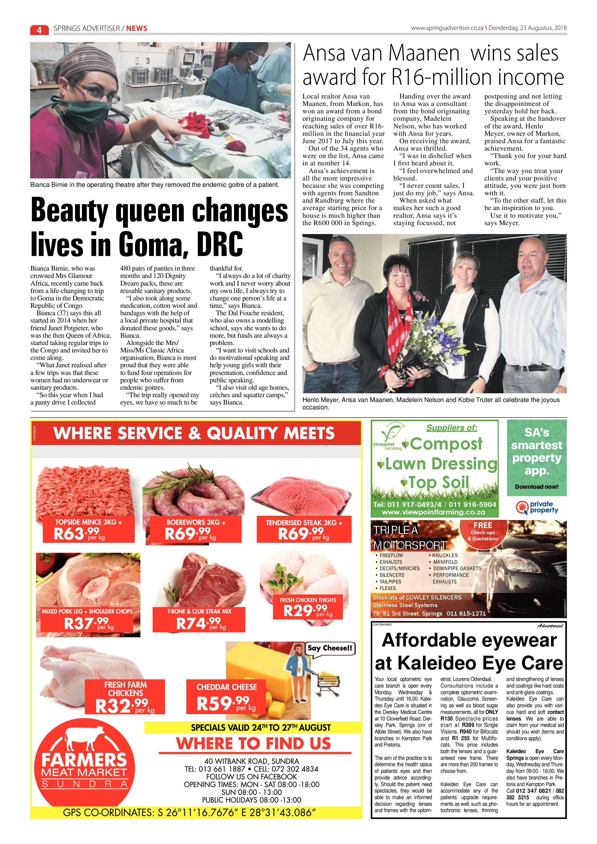 Springs Advertiser 23 August 2018 page 4