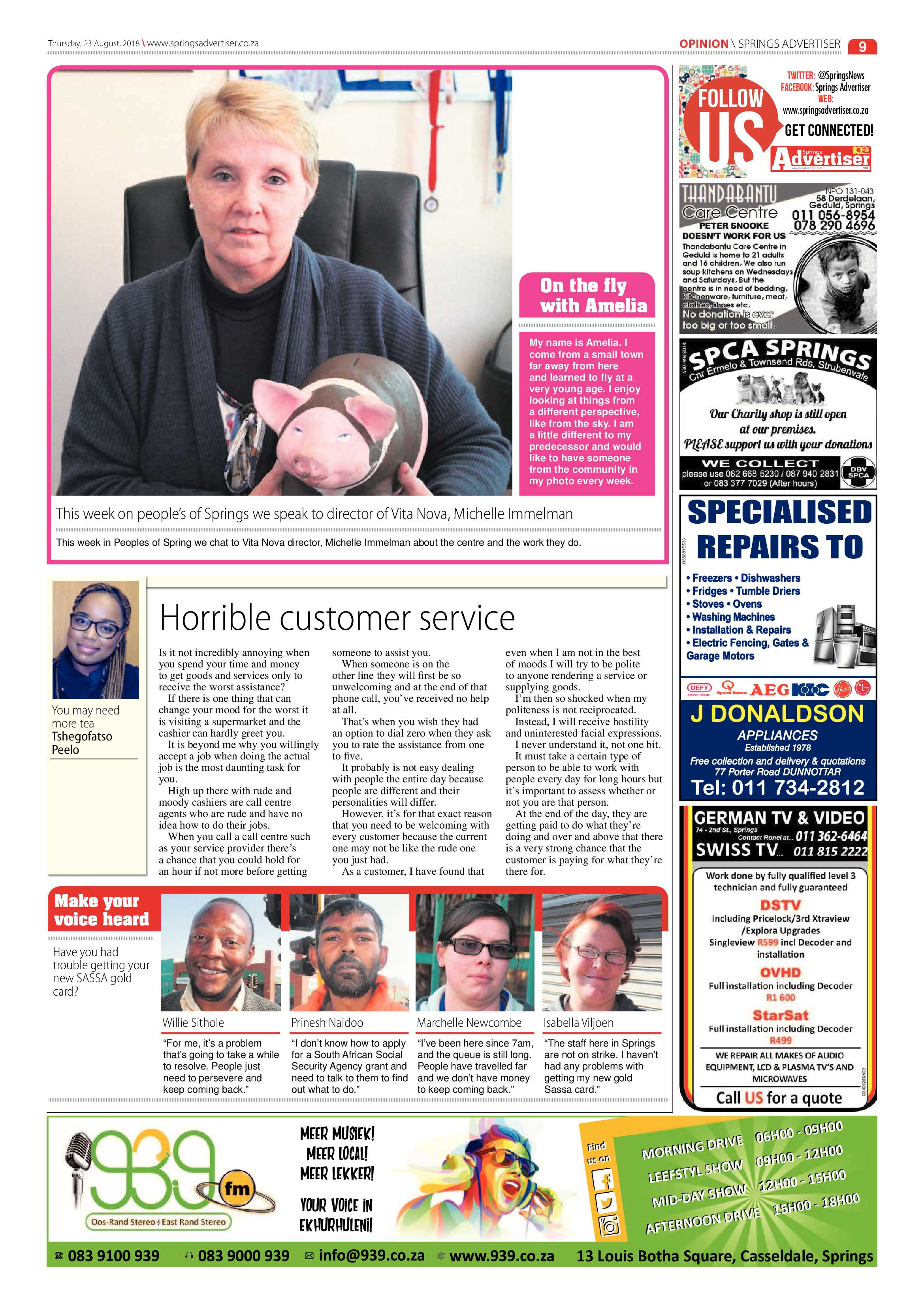 Springs Advertiser 23 August 2018 page 9