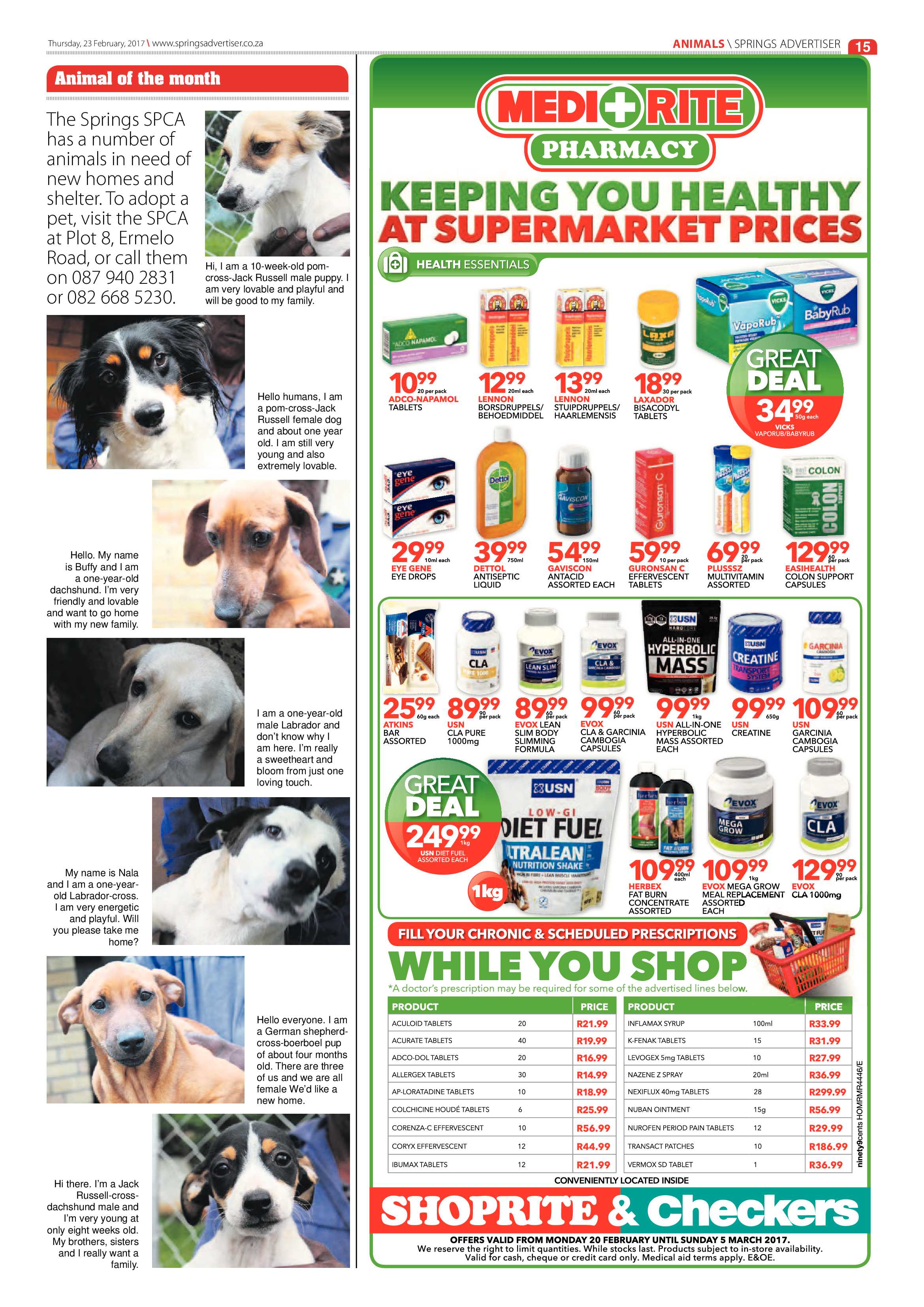 Springs Advertiser 23 February 2017 page 15