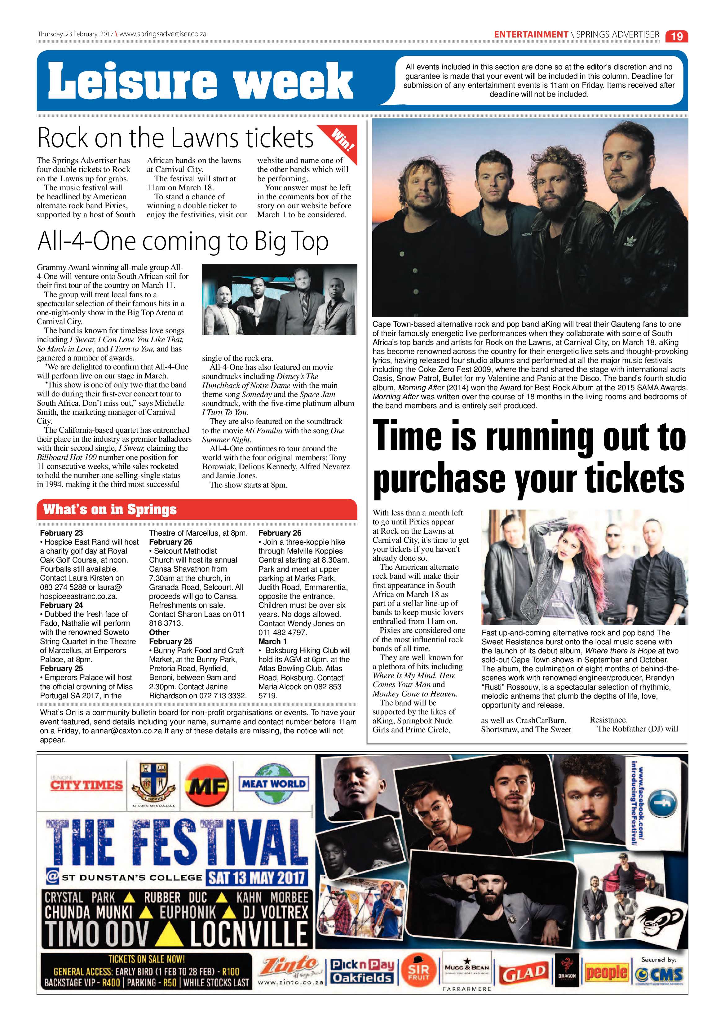Springs Advertiser 23 February 2017 page 19