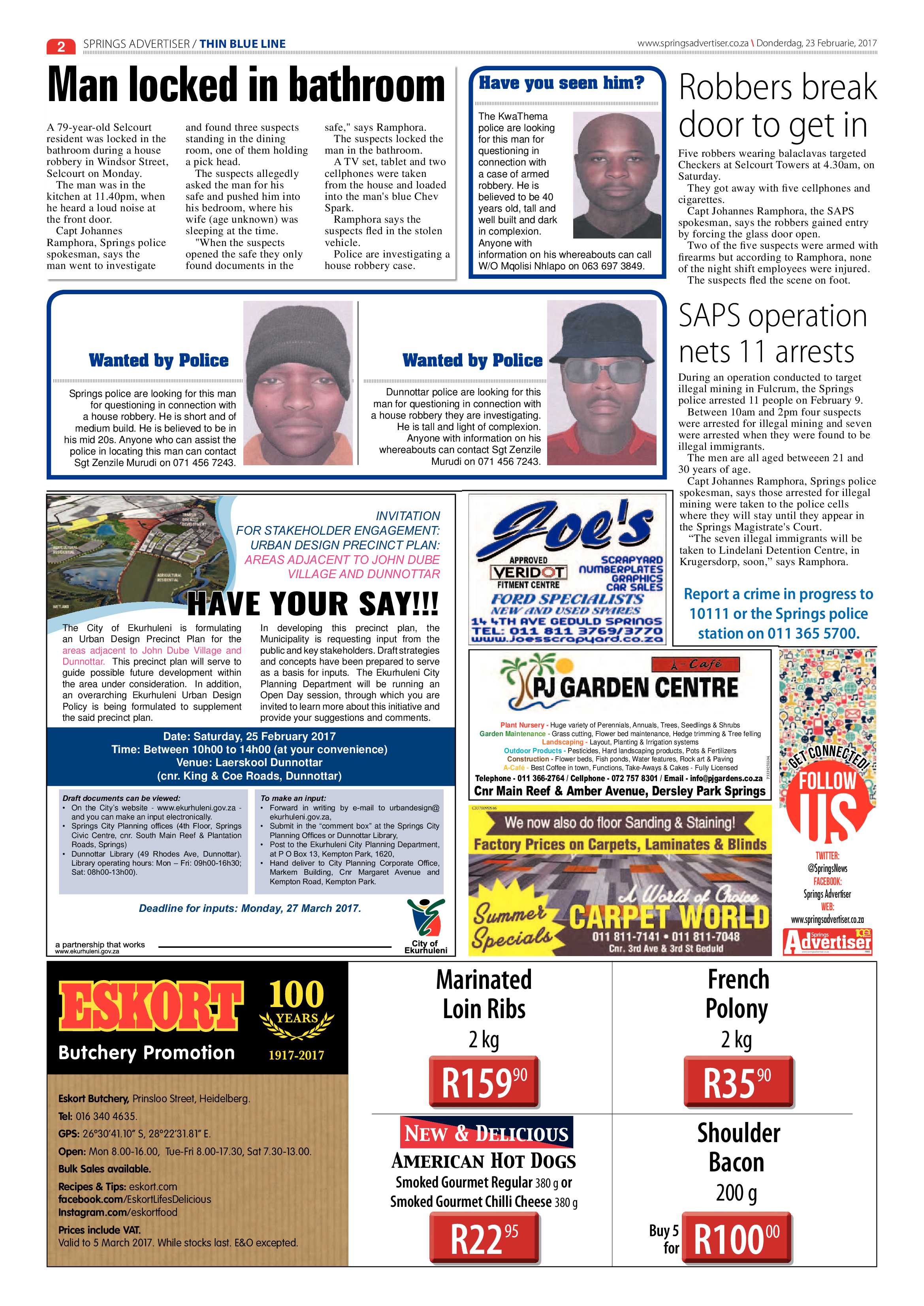 Springs Advertiser 23 February 2017 page 2