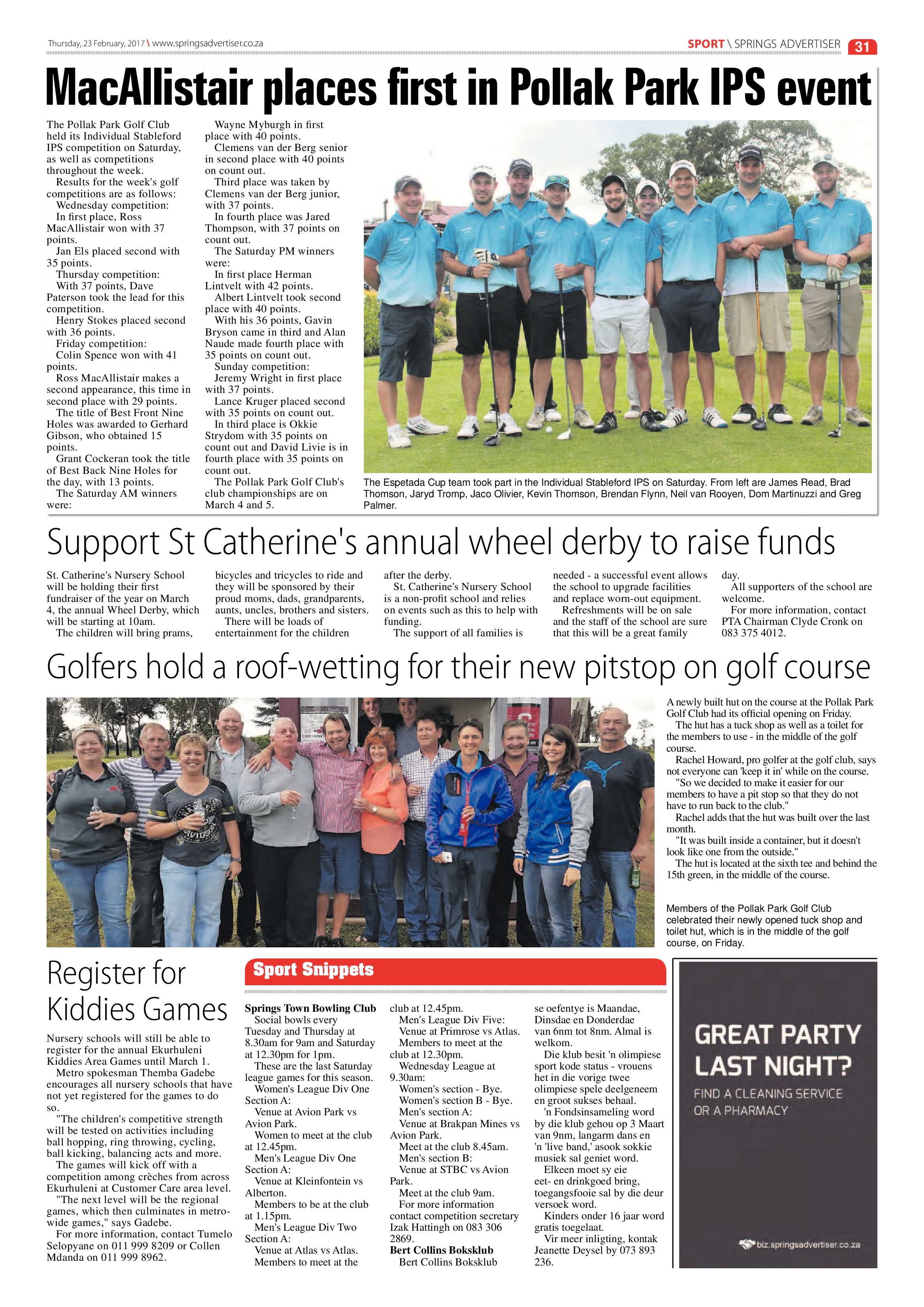 Springs Advertiser 23 February 2017 page 31