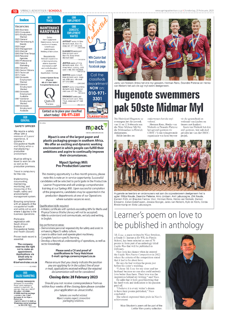 Springs Advertiser 23 February 2023 page 12