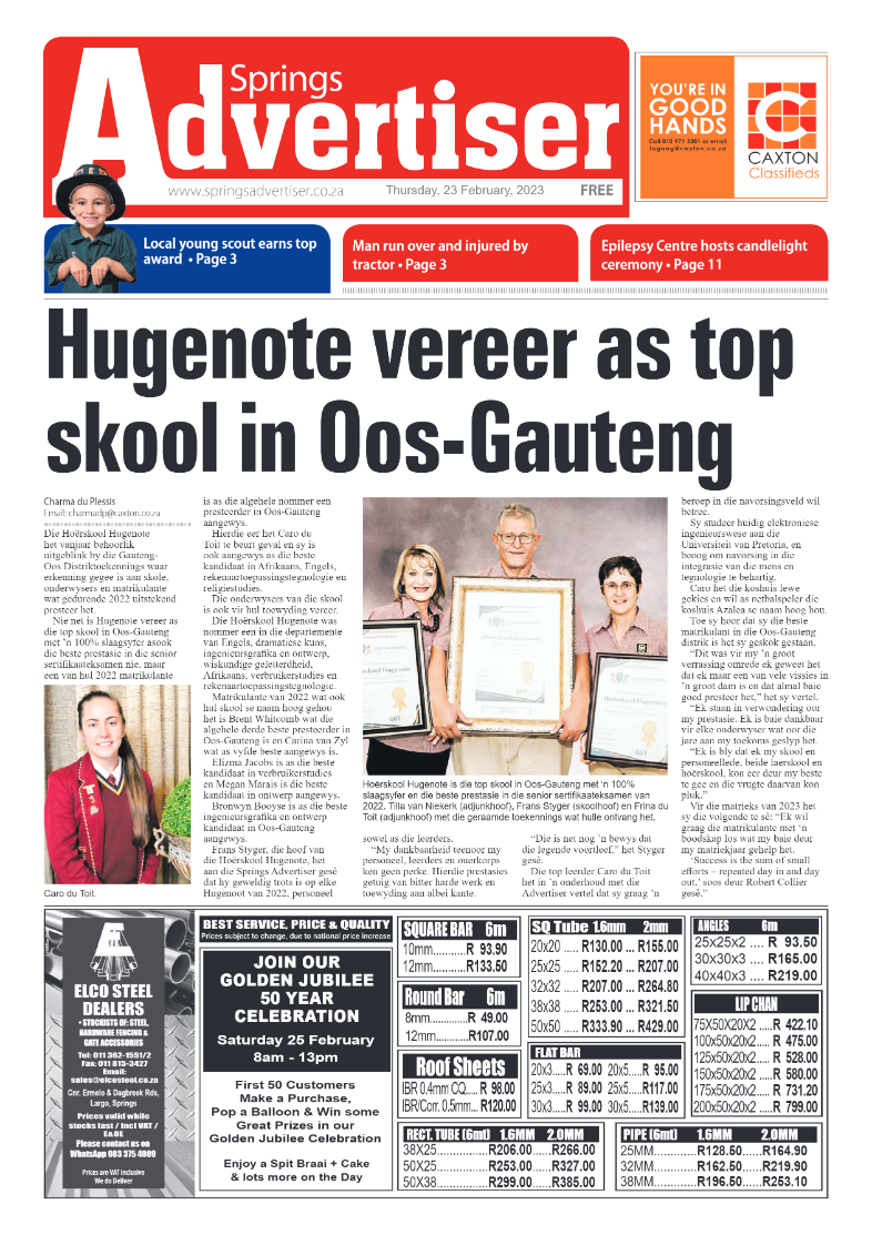 Springs Advertiser 23 February 2023 page 3
