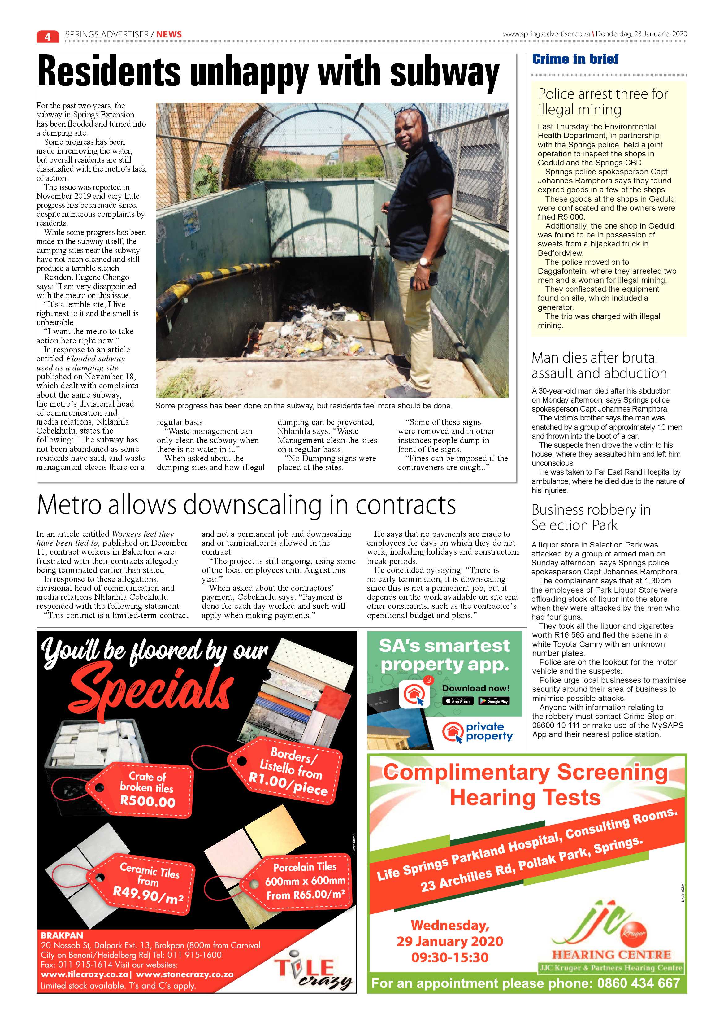 Springs Advertiser 23 January 2020 page 4