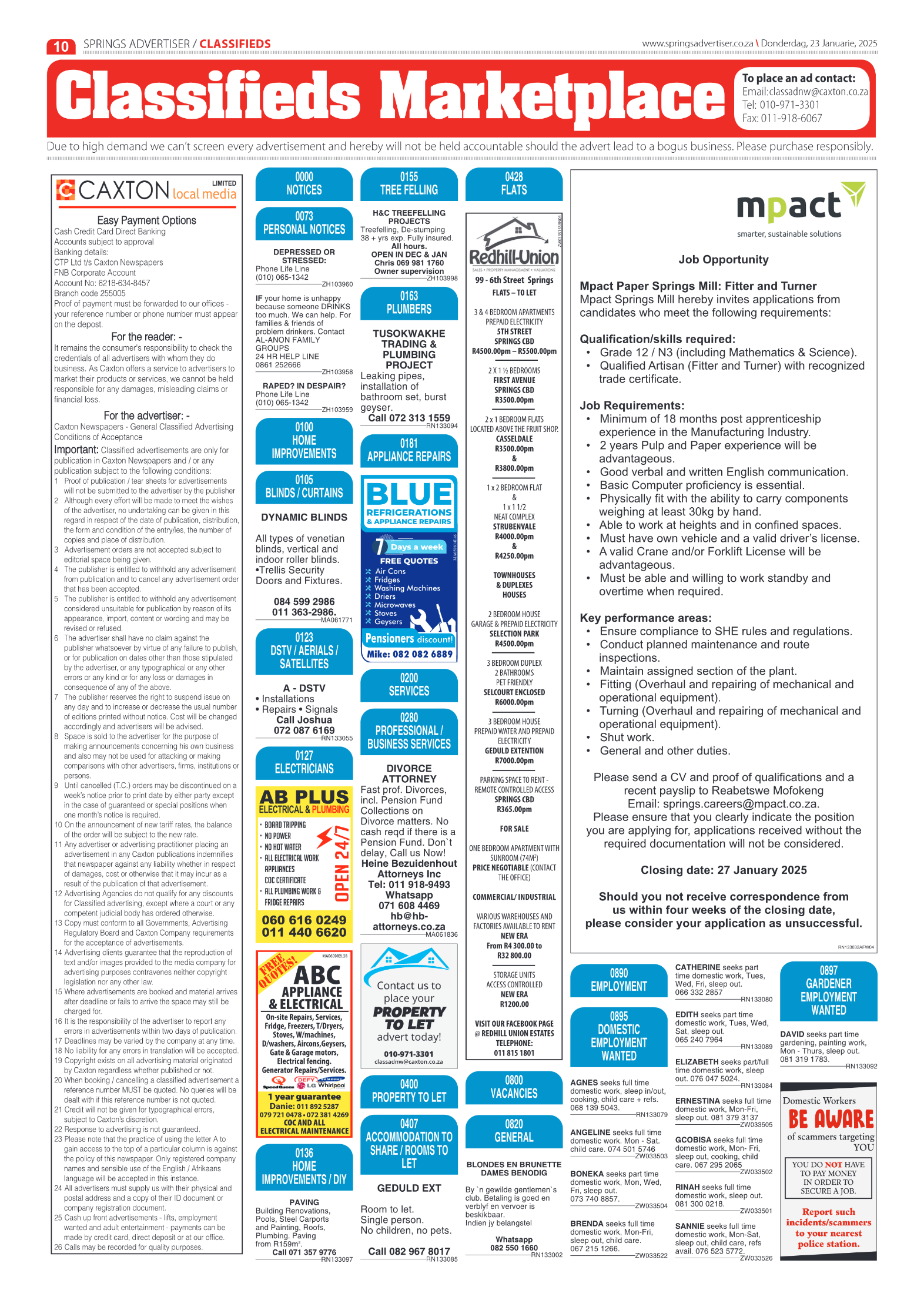 Springs Advertiser 23 January 2025 page 10