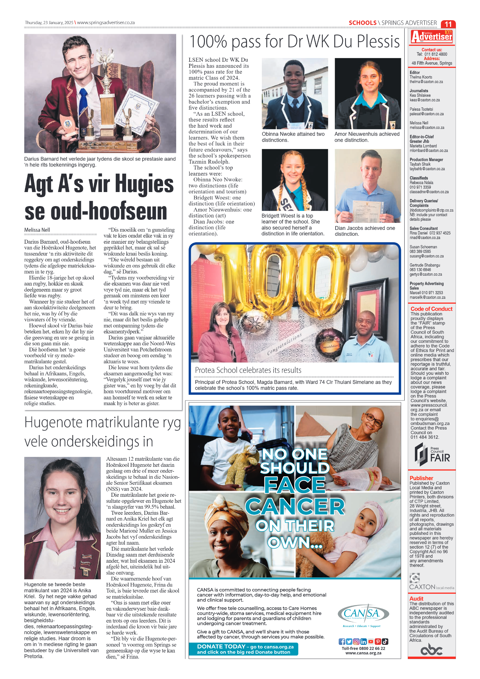 Springs Advertiser 23 January 2025 page 11