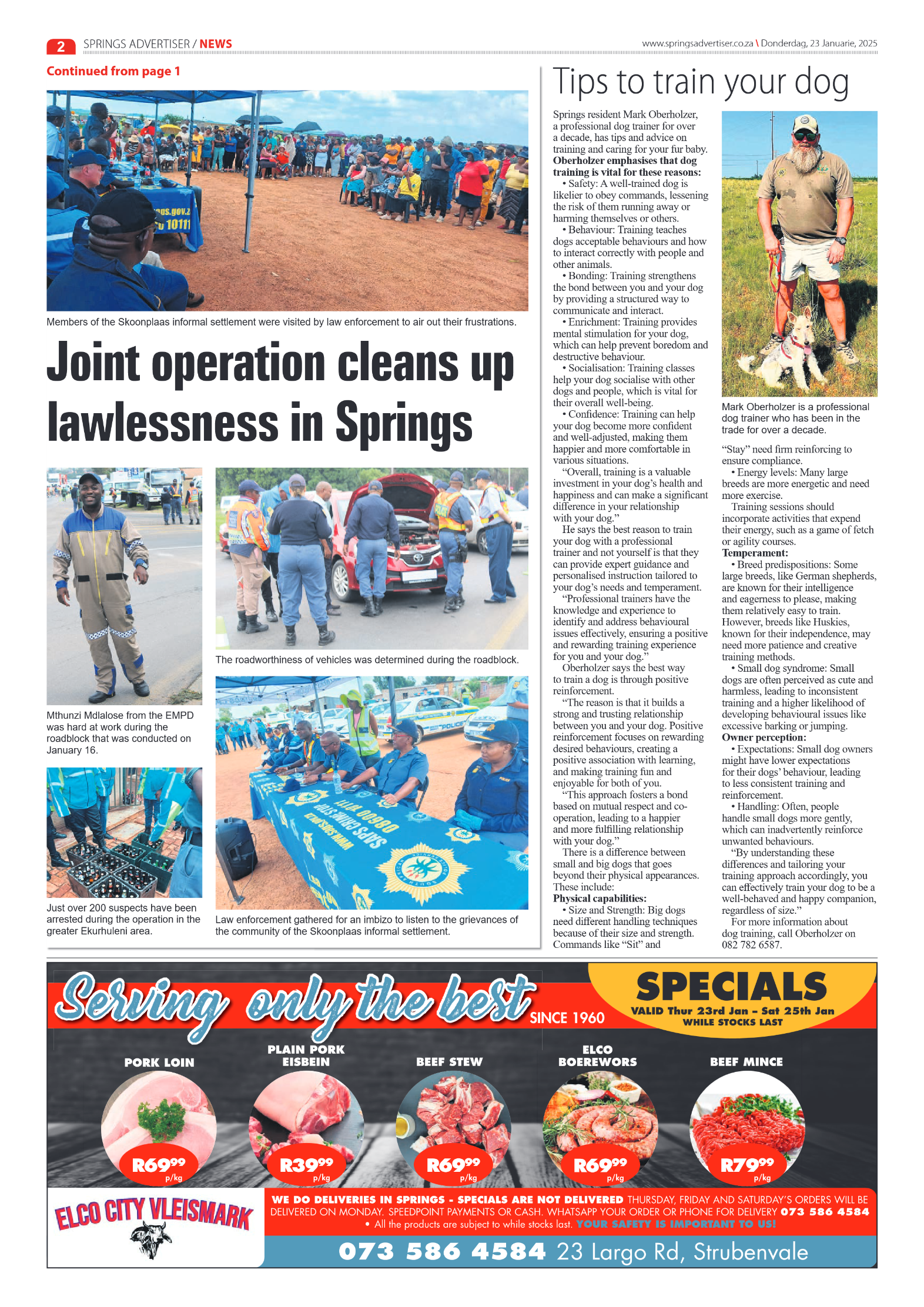 Springs Advertiser 23 January 2025 page 2