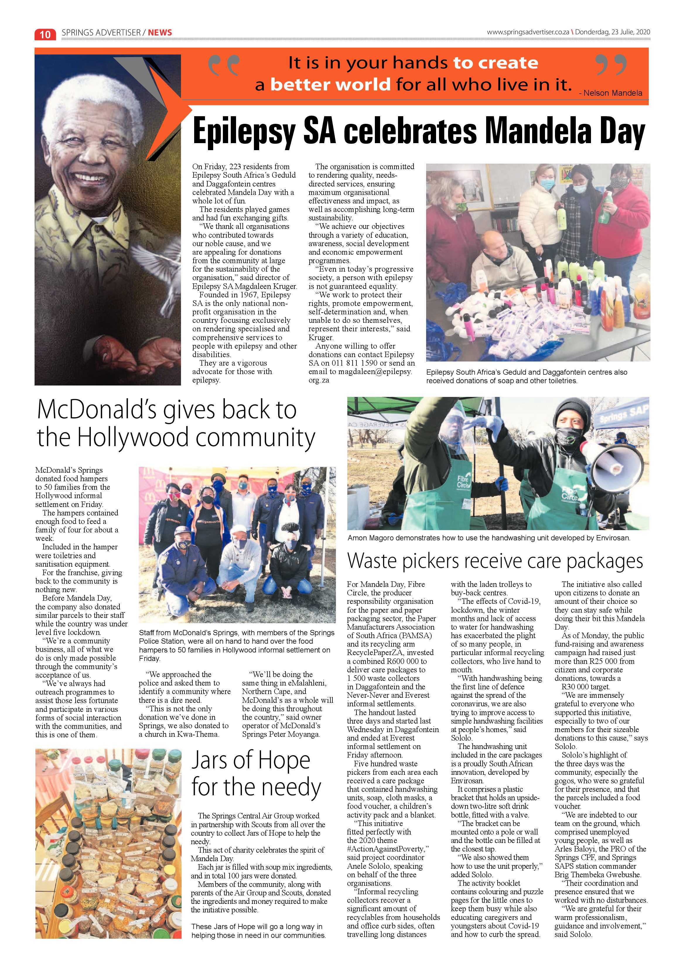 Springs Advertiser 23 July 2020 page 10