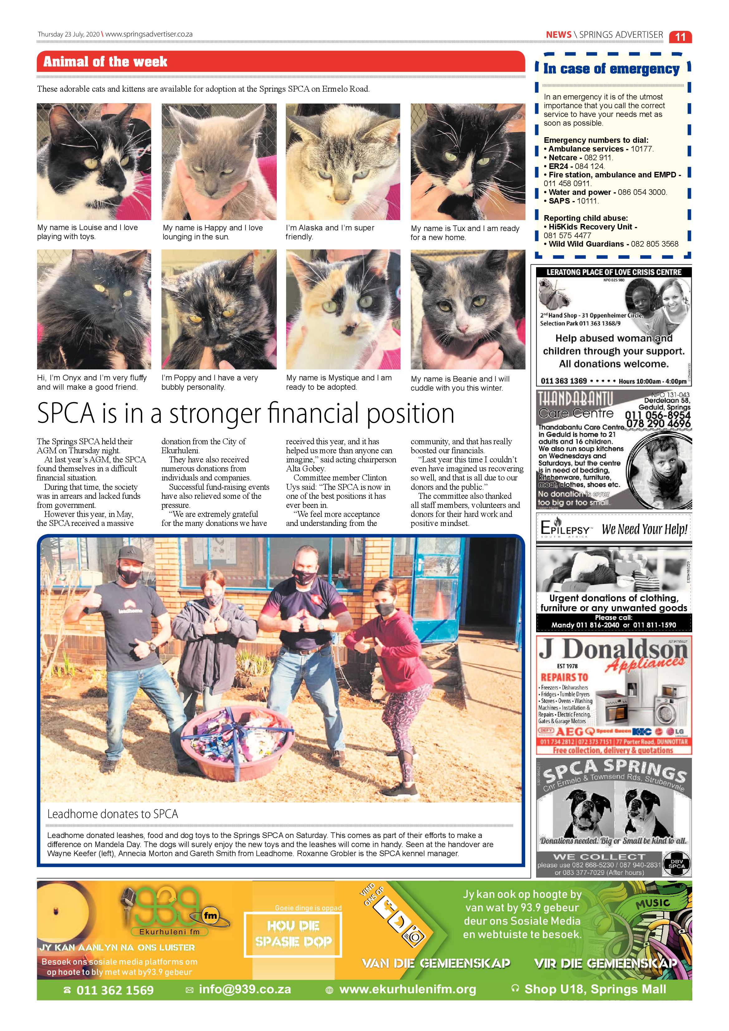 Springs Advertiser 23 July 2020 page 11