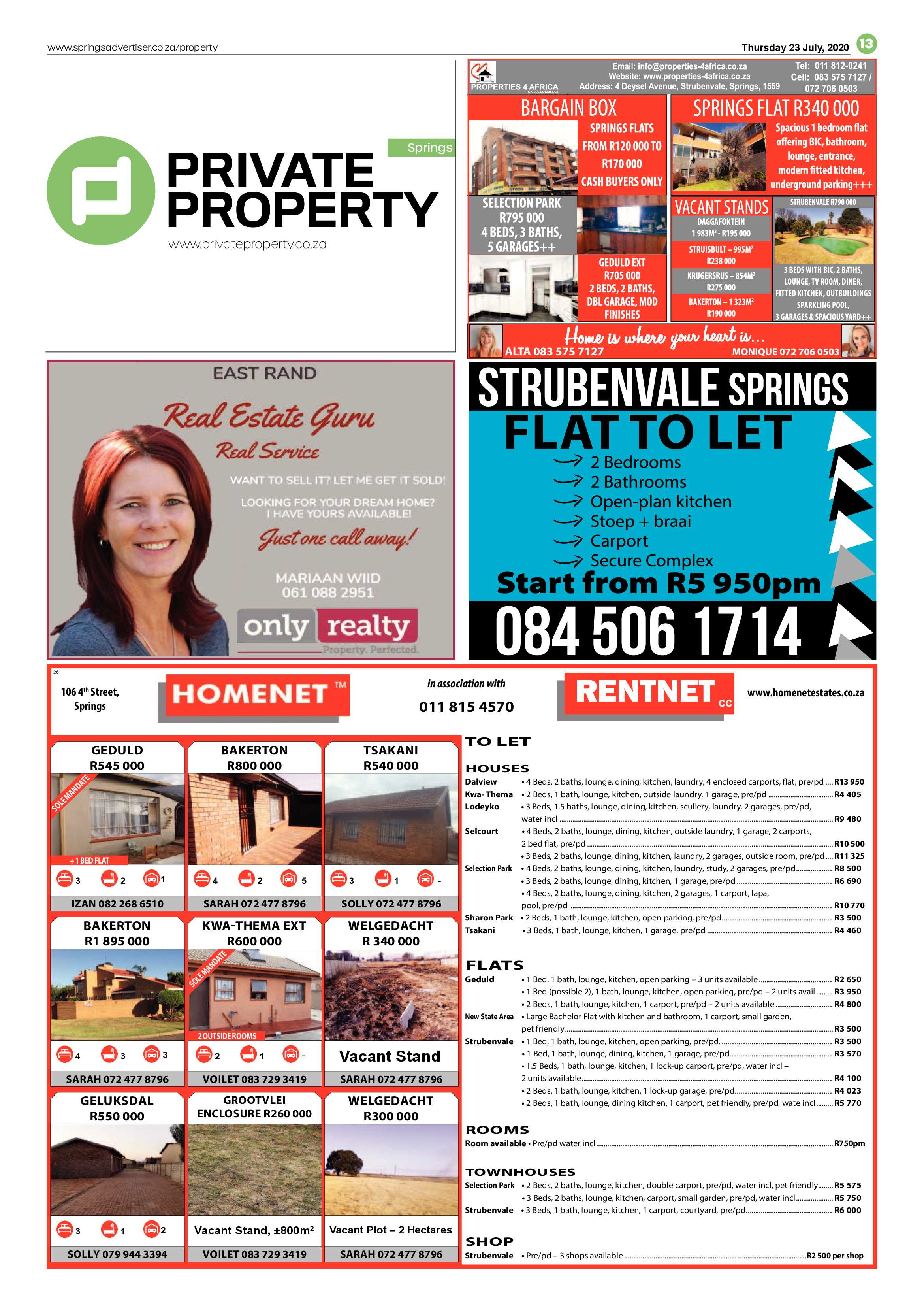 Springs Advertiser 23 July 2020 page 13