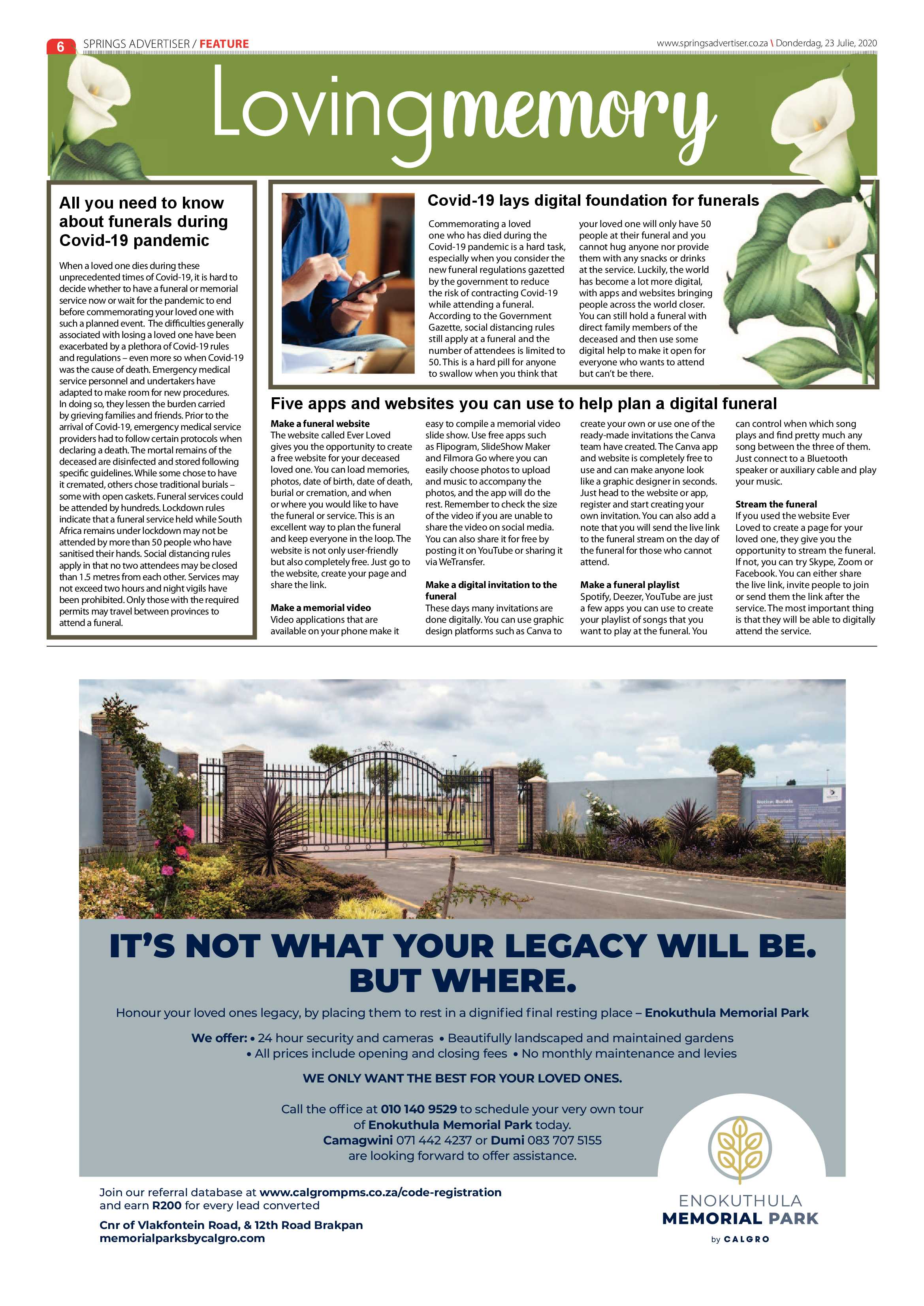 Springs Advertiser 23 July 2020 page 6