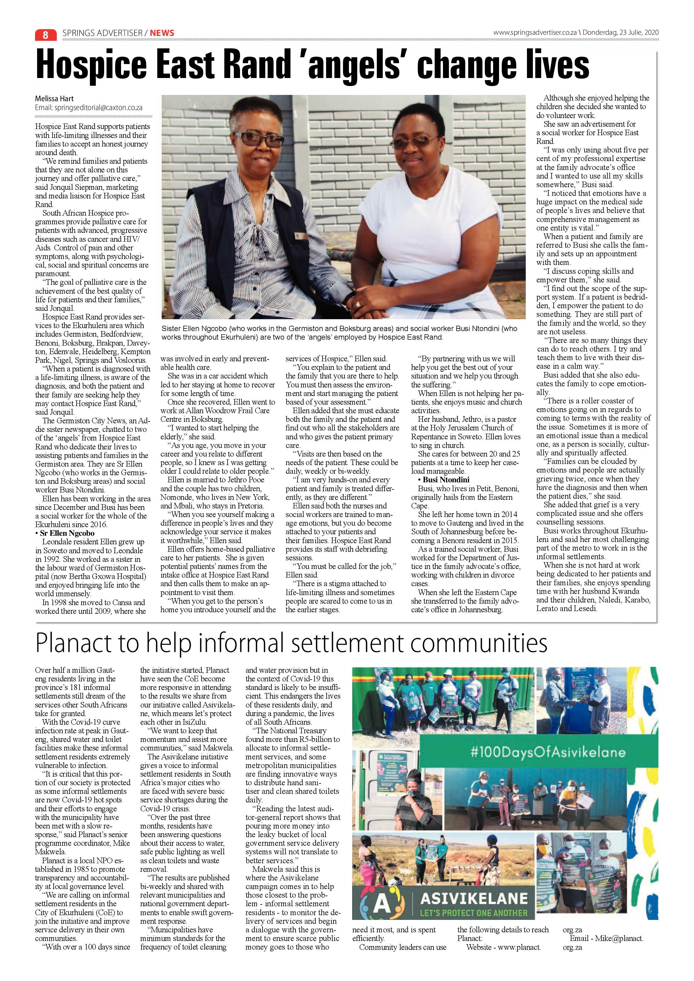 Springs Advertiser 23 July 2020 page 8