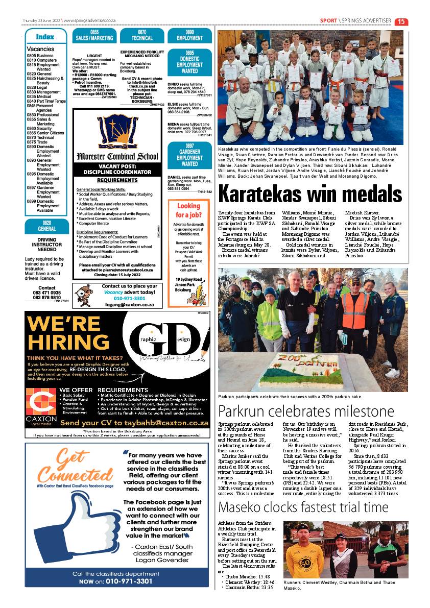 Springs Advertiser 23 June 2022 page 17