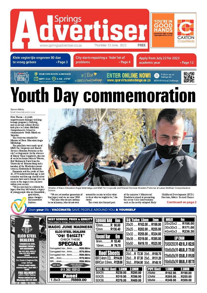 Springs Advertiser 23 June 2022 page 3