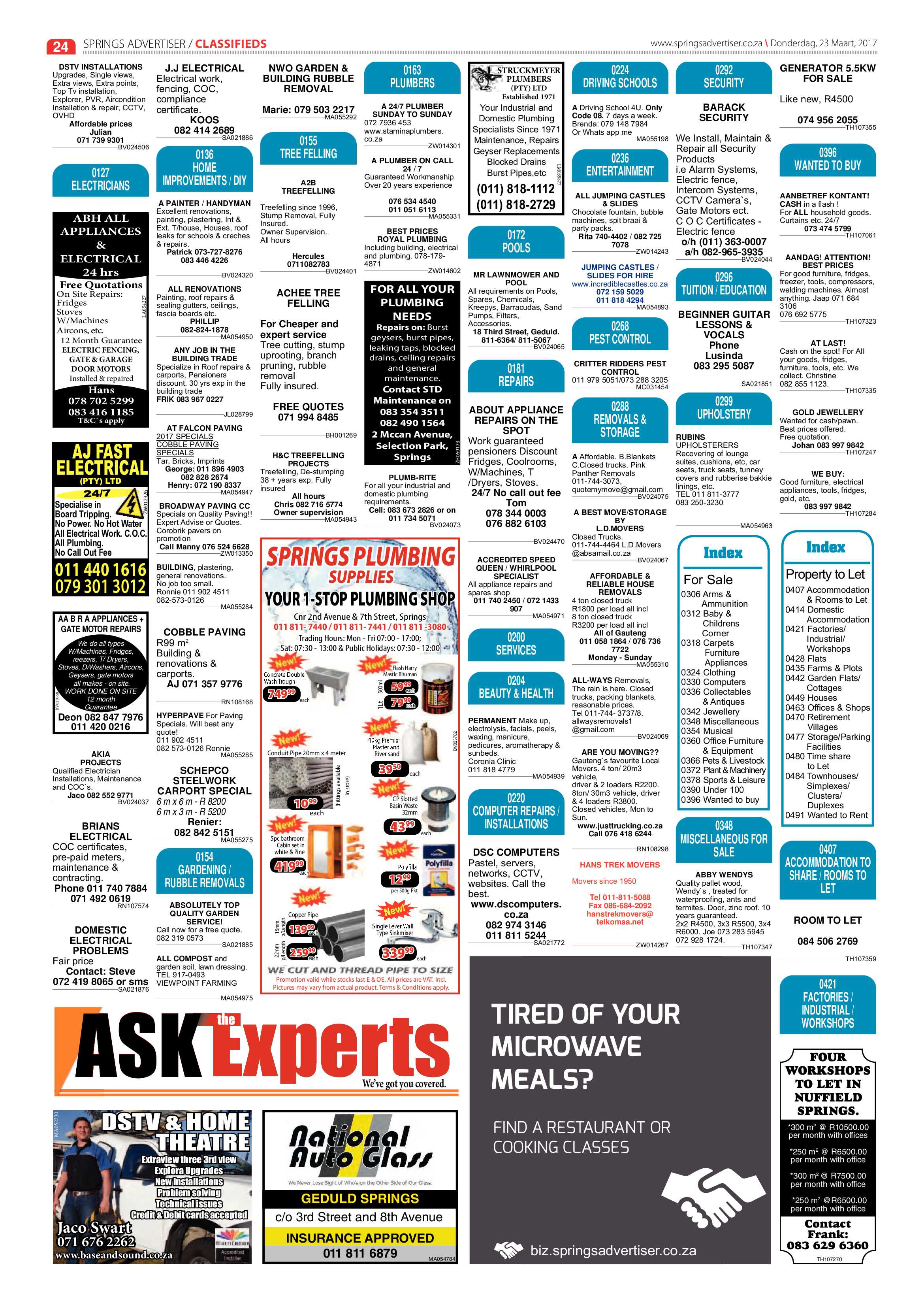Springs Advertiser 23 March 2017 page 24