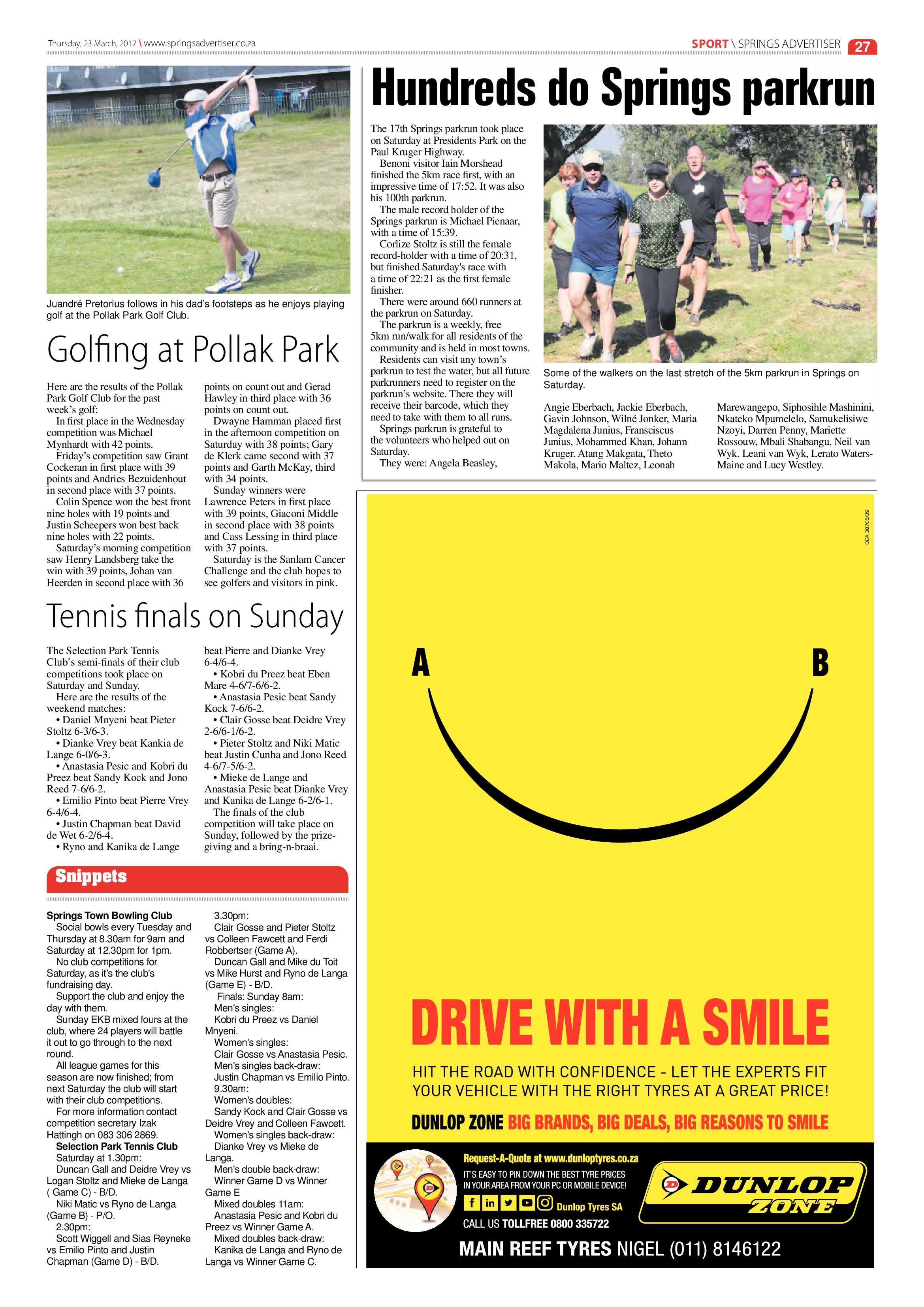 Springs Advertiser 23 March 2017 page 27