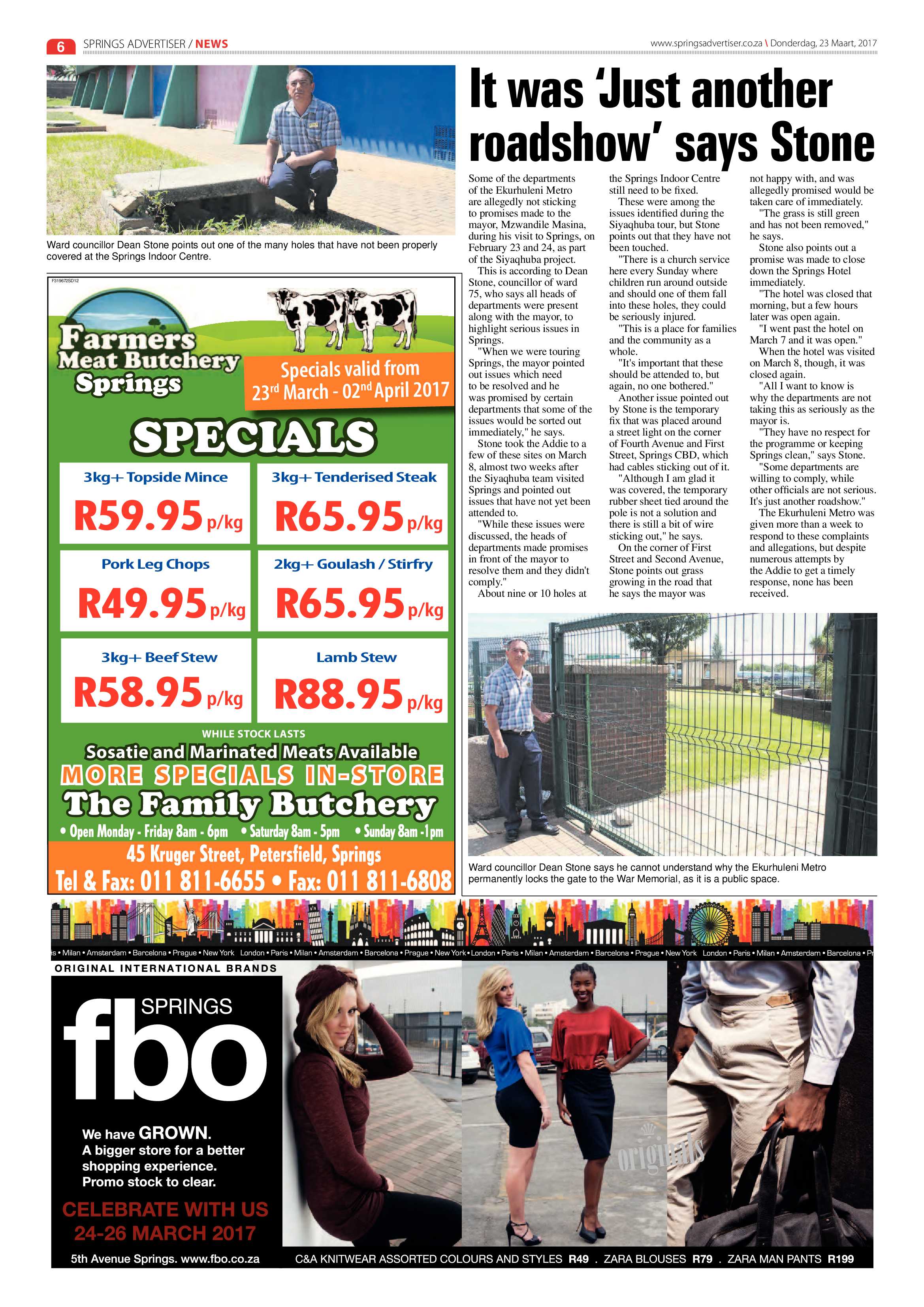 Springs Advertiser 23 March 2017 page 6