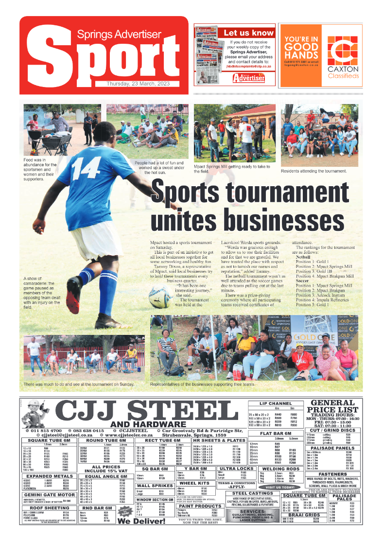 Springs Advertiser 23 March 2023 page 14