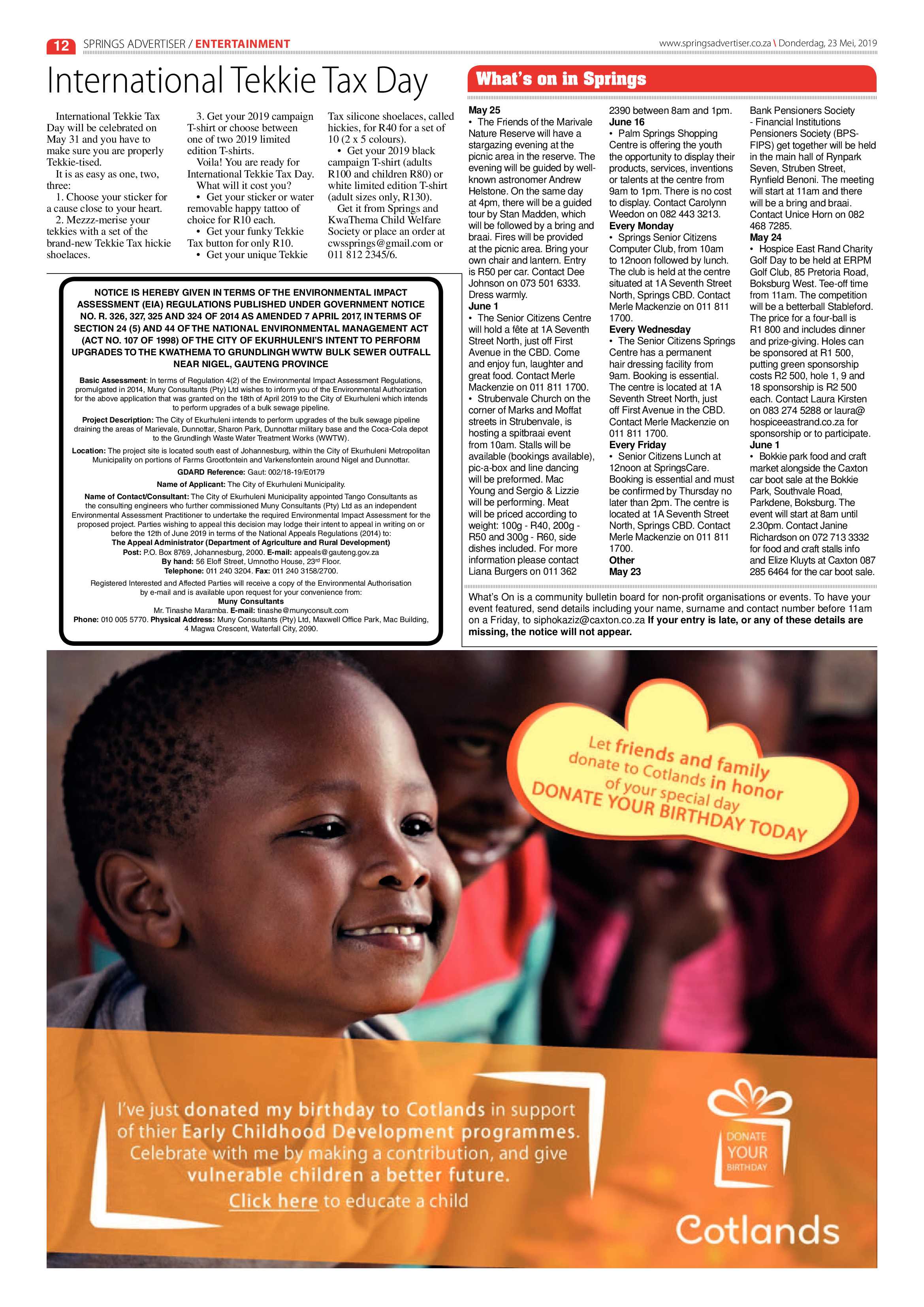 Springs Advertiser 23 May 2019 page 12