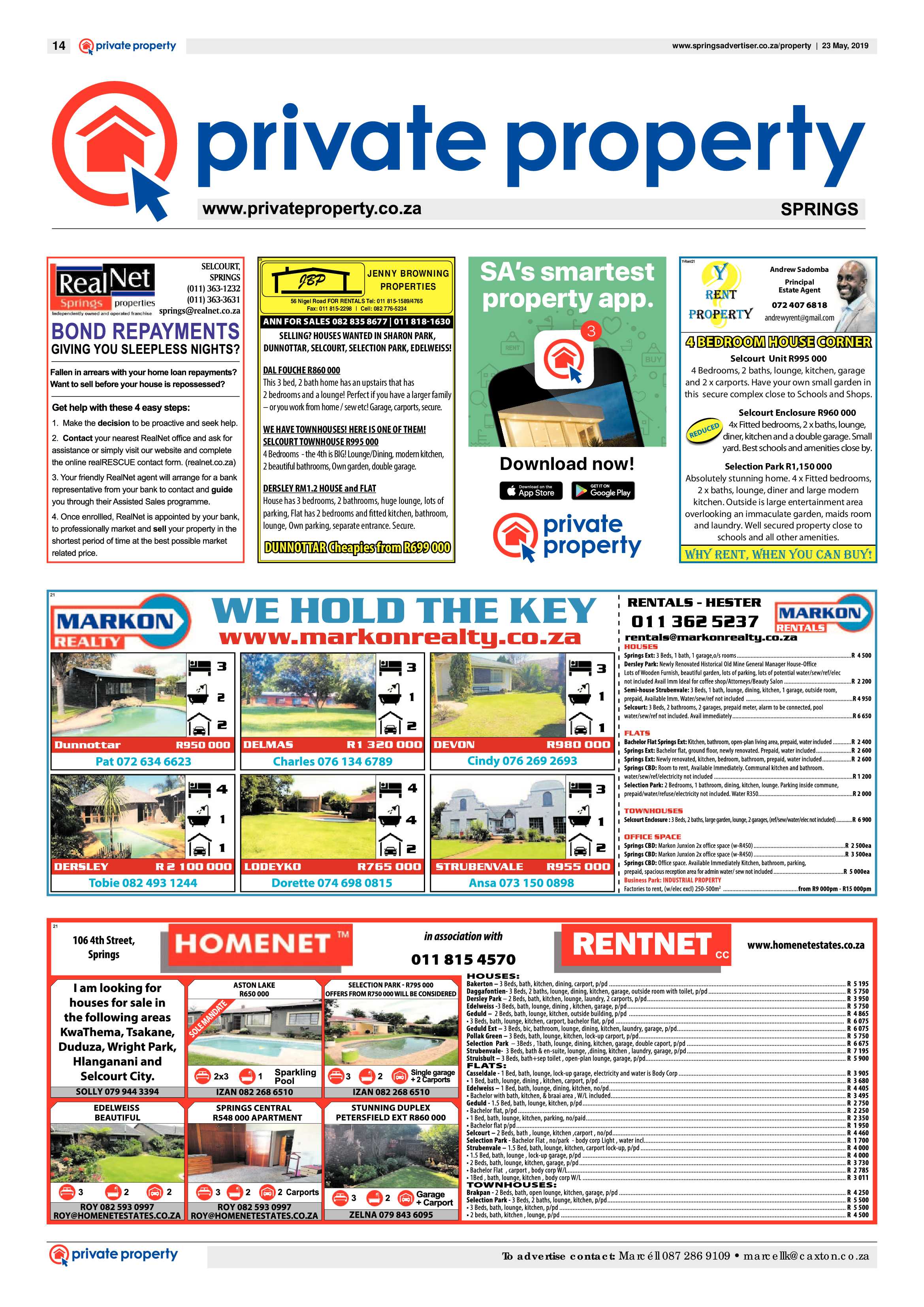 Springs Advertiser 23 May 2019 page 14