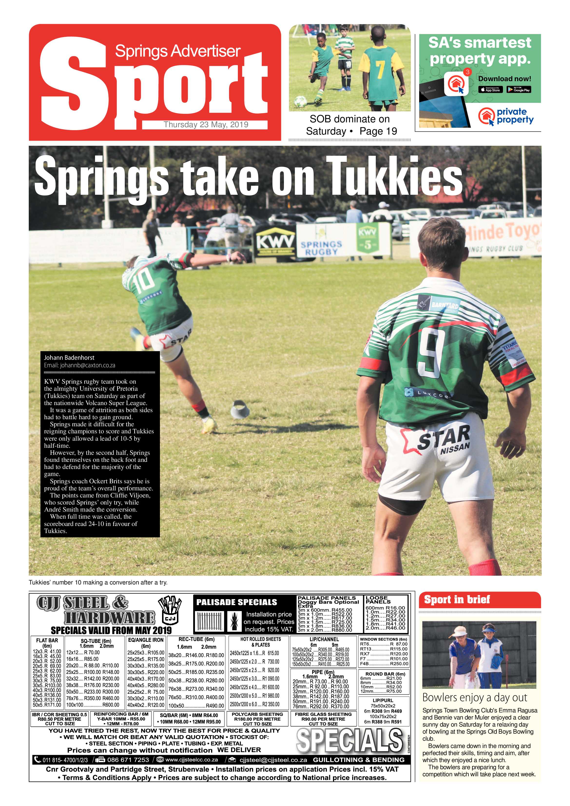 Springs Advertiser 23 May 2019 page 20