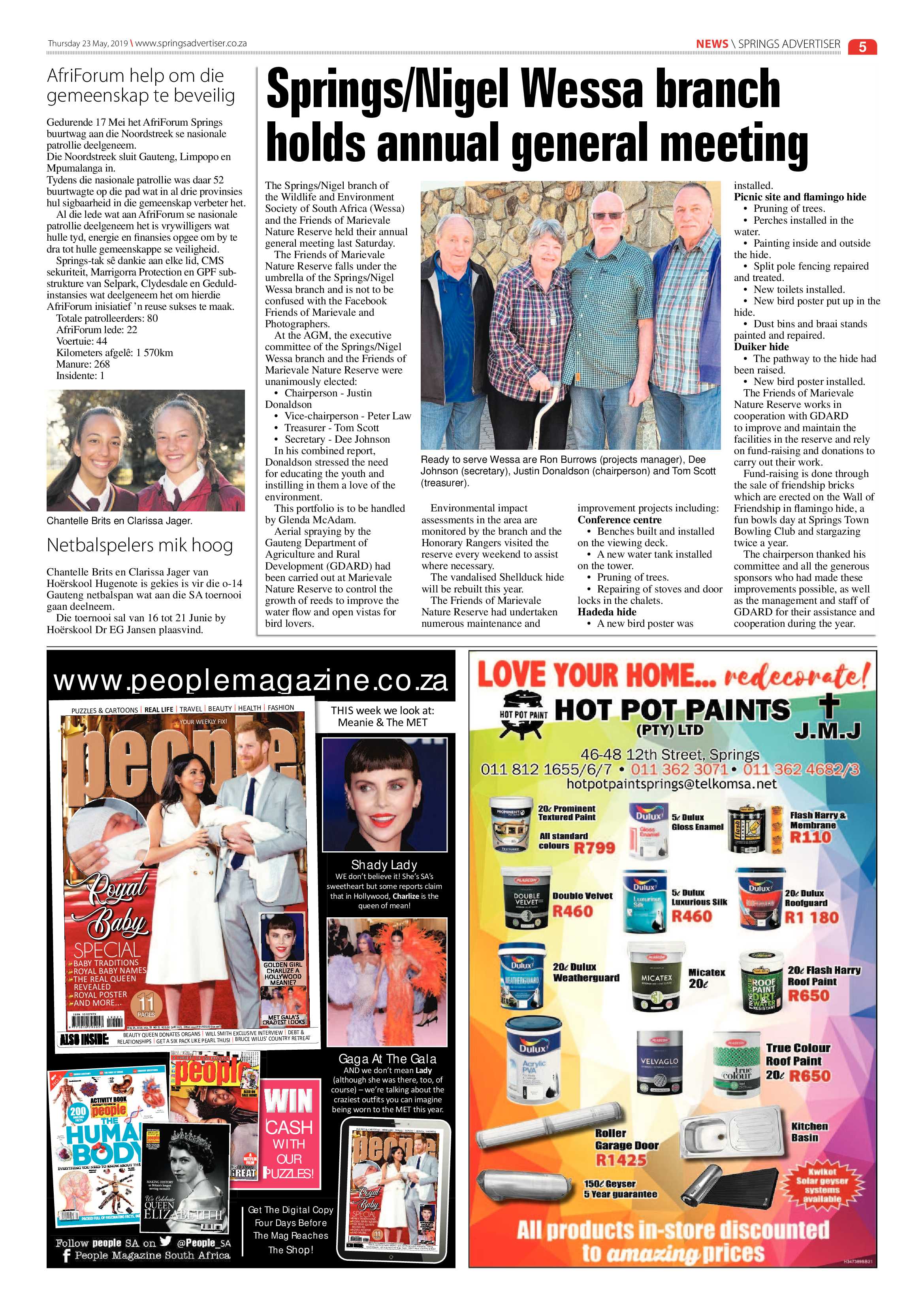 Springs Advertiser 23 May 2019 page 5