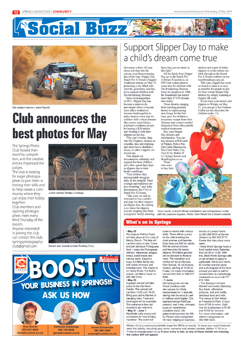 Springs Advertiser 23 May 2024 page 12
