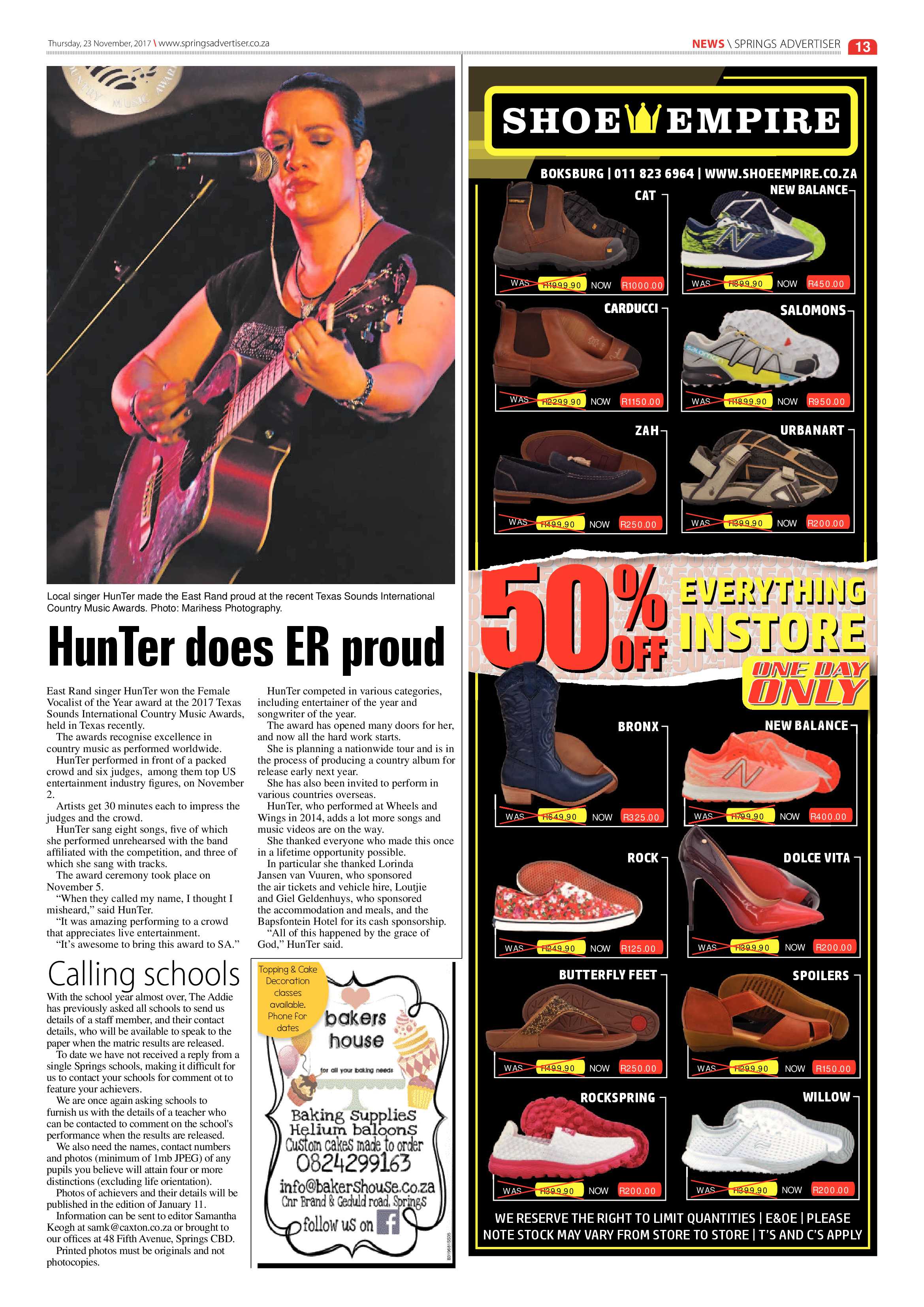 Springs Advertiser 23 November 2017 page 13