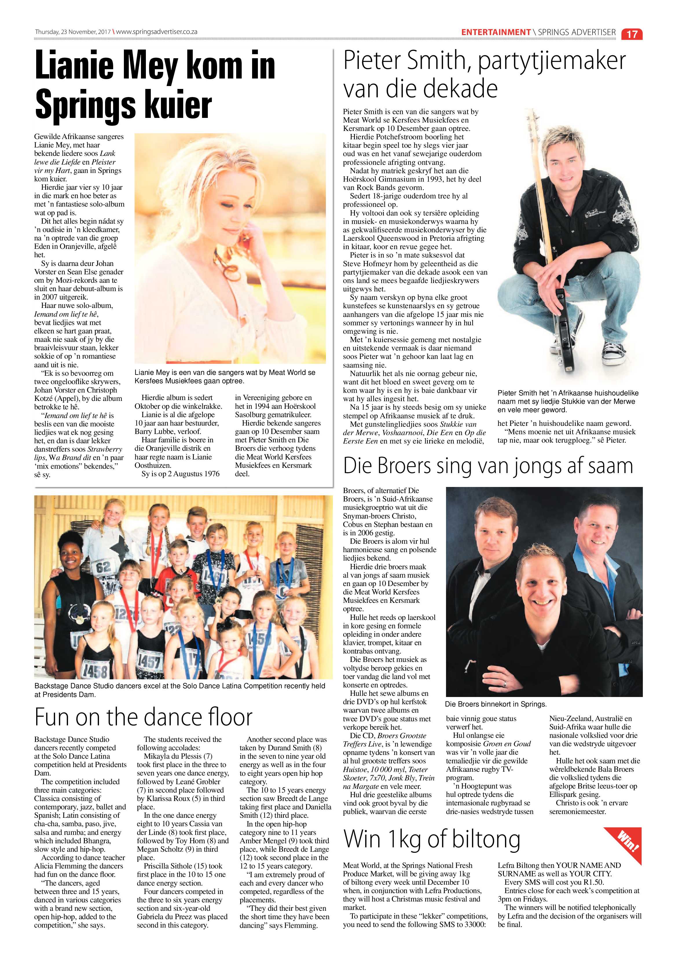 Springs Advertiser 23 November 2017 page 17