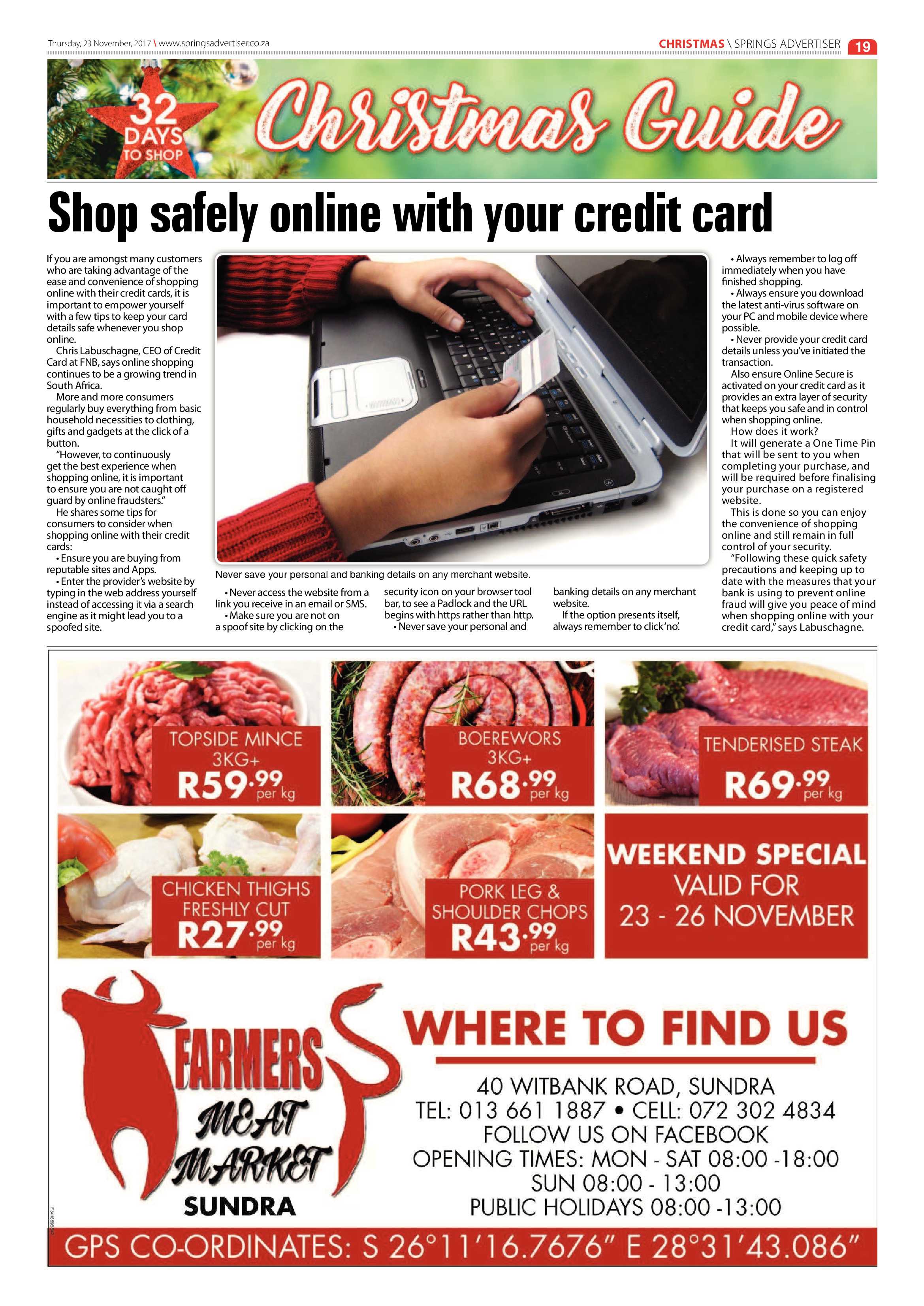 Springs Advertiser 23 November 2017 page 19