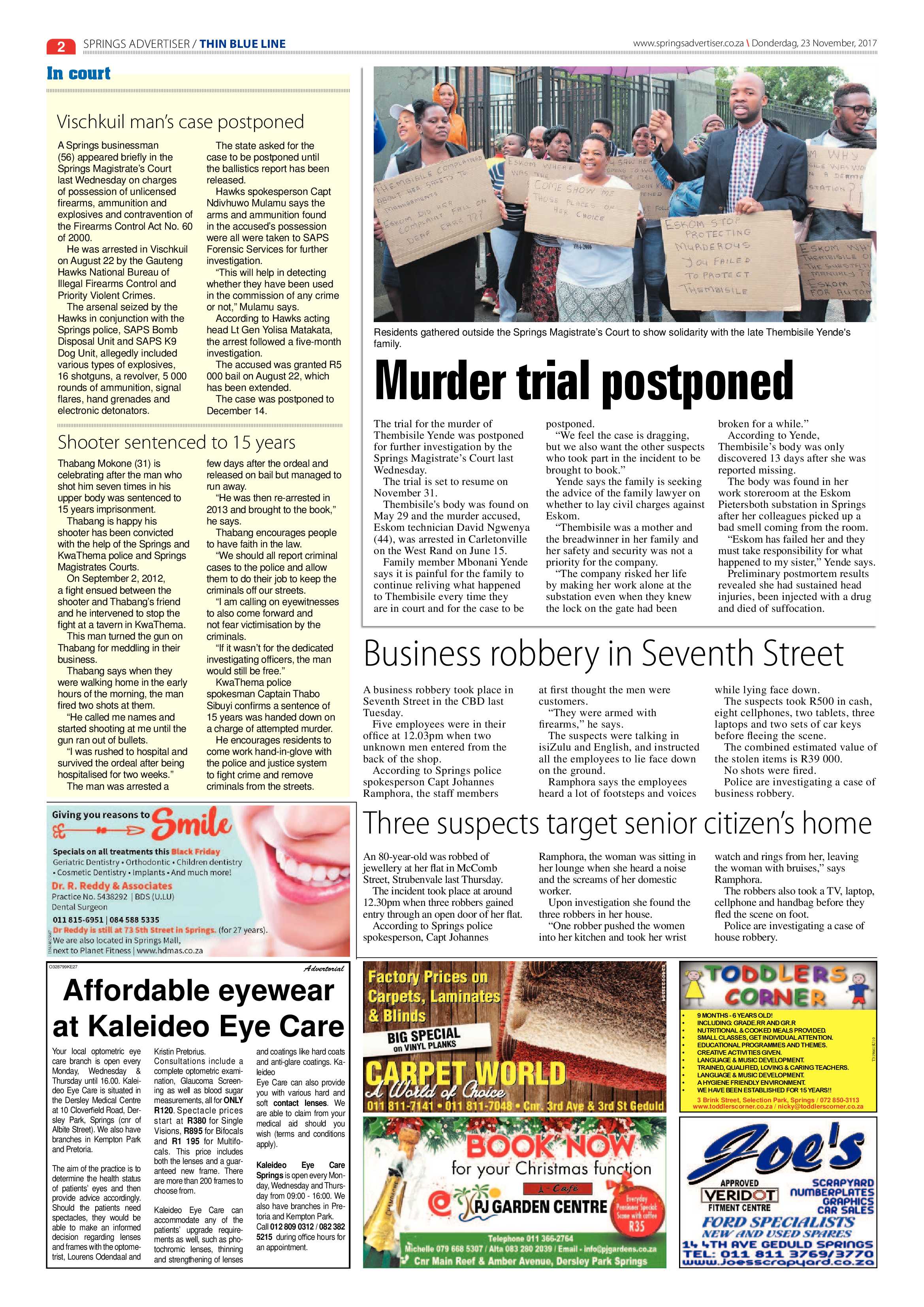 Springs Advertiser 23 November 2017 page 2