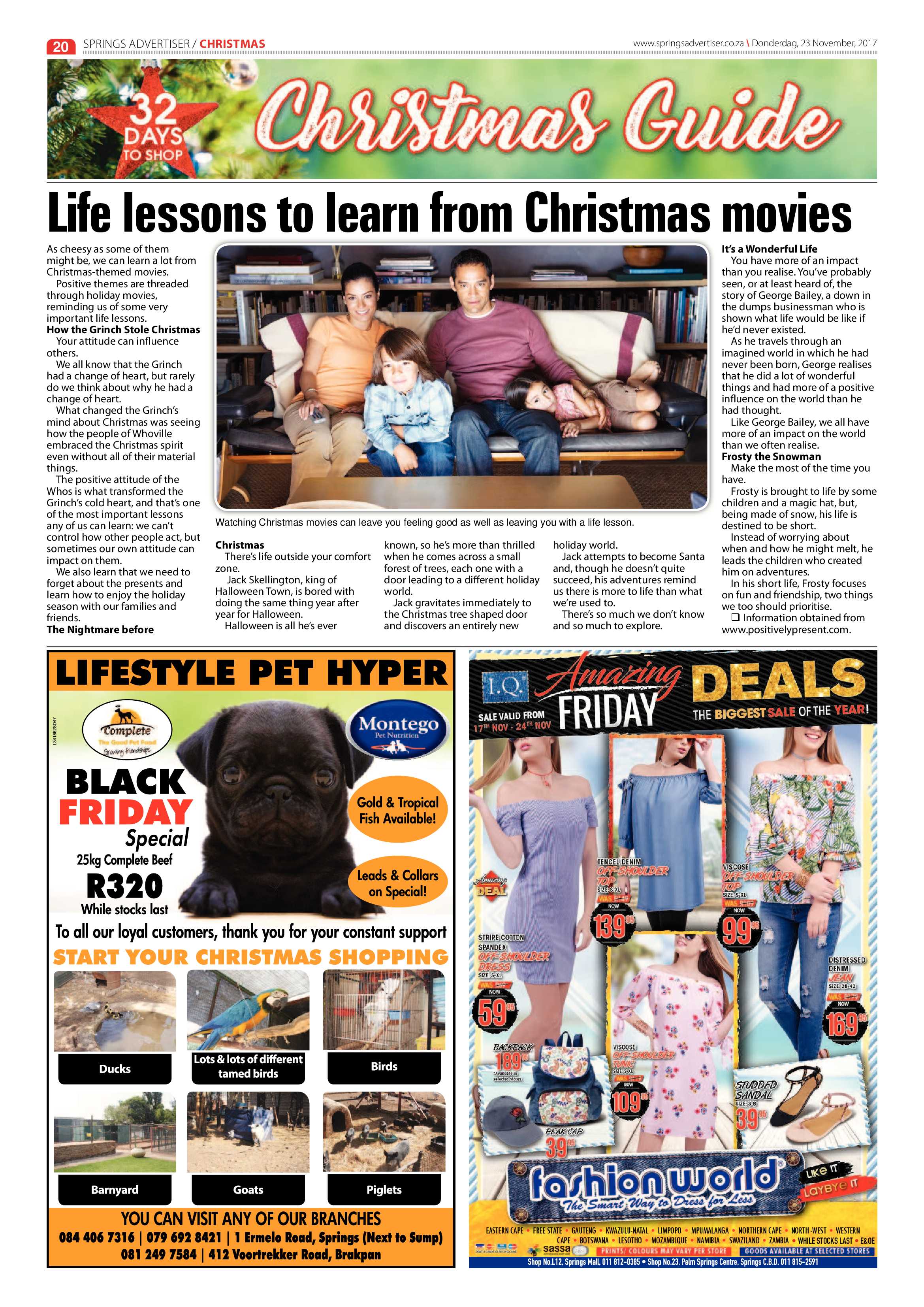 Springs Advertiser 23 November 2017 page 20