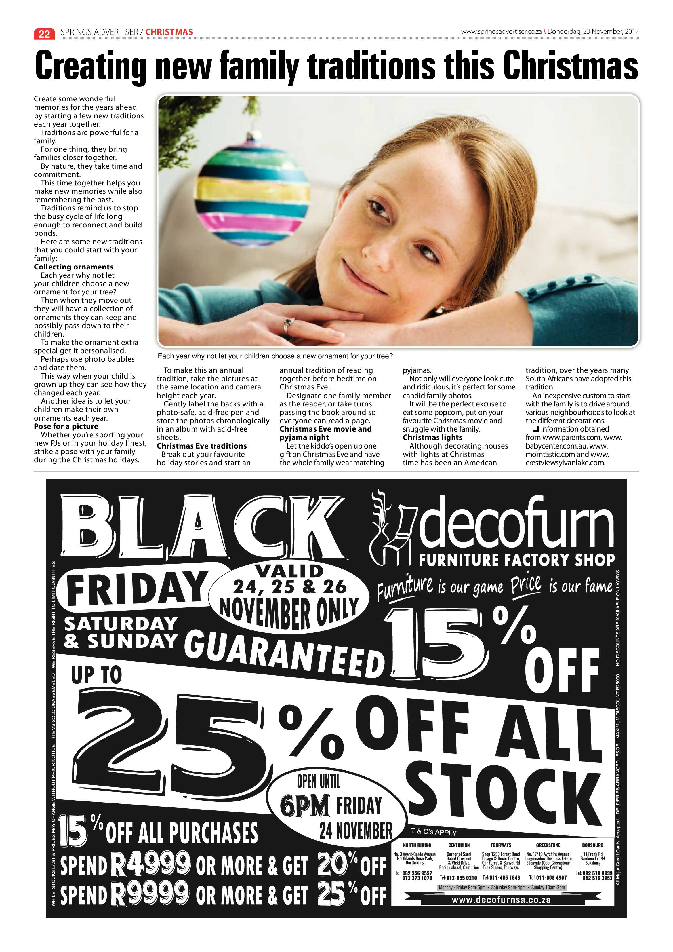 Springs Advertiser 23 November 2017 page 22