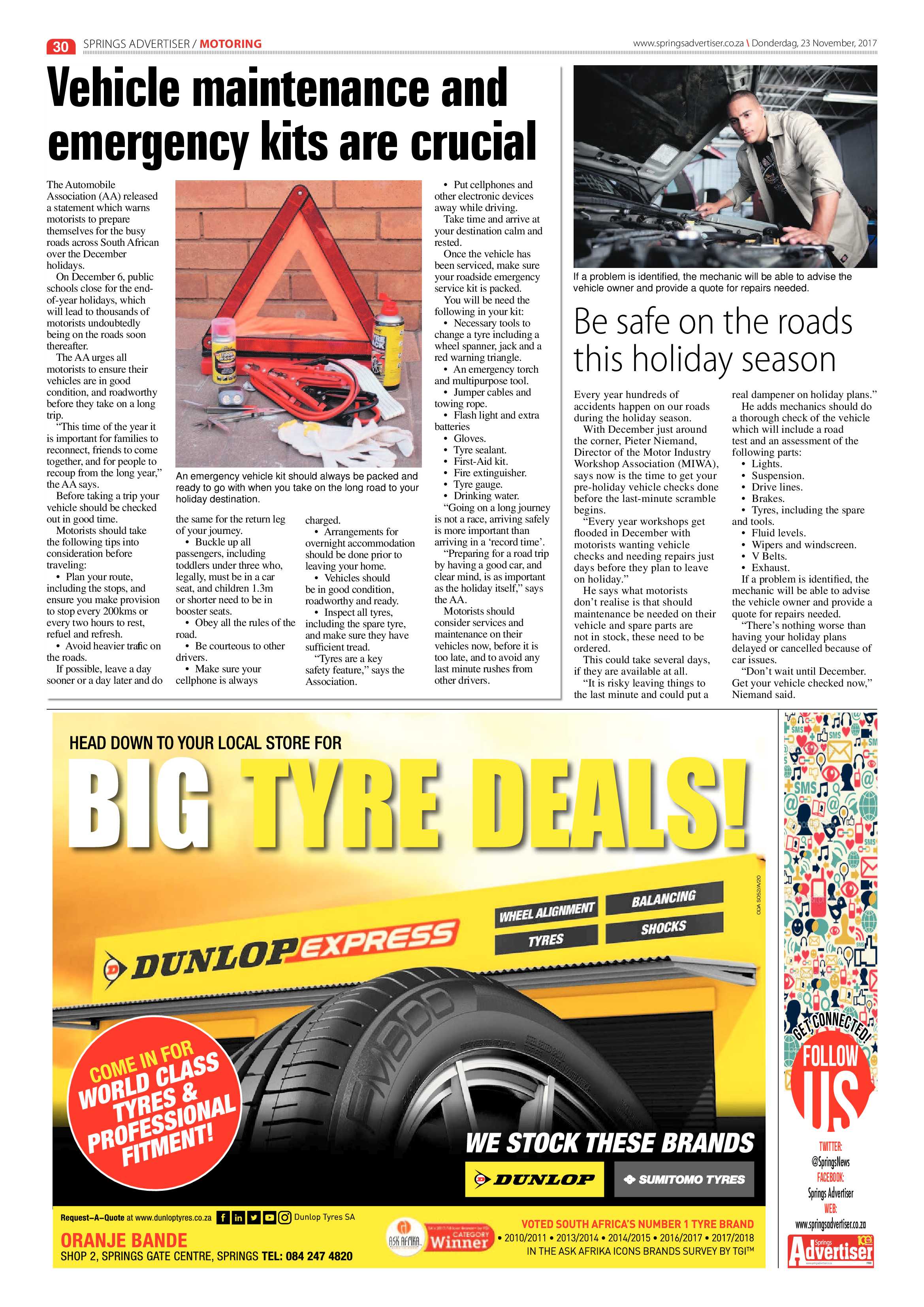 Springs Advertiser 23 November 2017 page 30