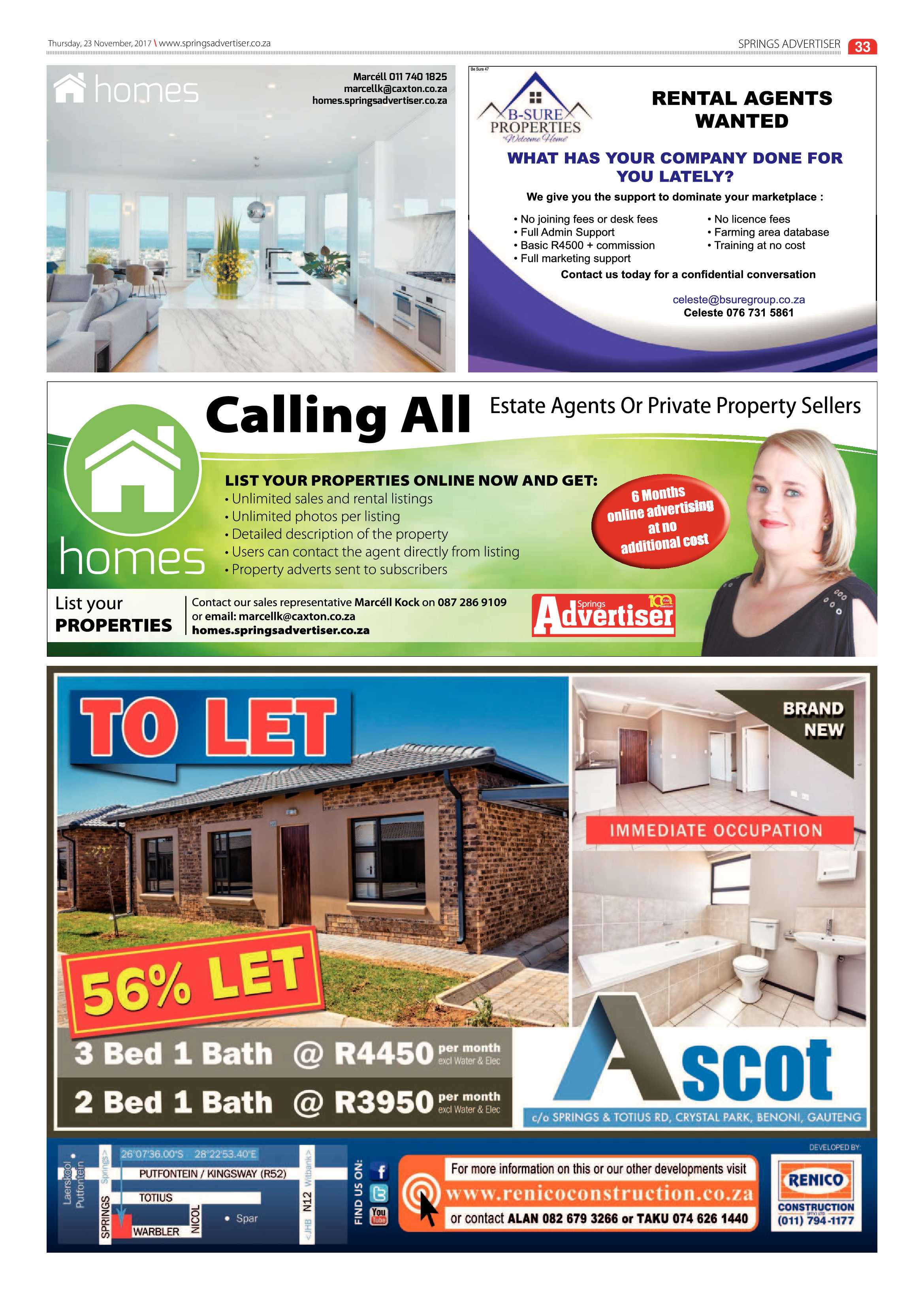 Springs Advertiser 23 November 2017 page 33